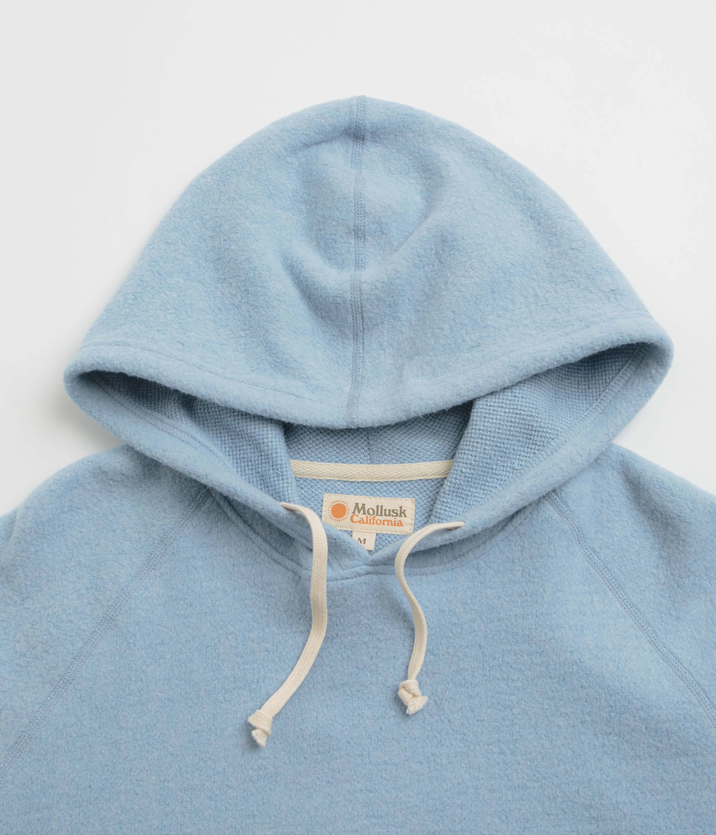 Mollusk Womens Softest Hoodie - Blue Sky Fluffy look Fox like