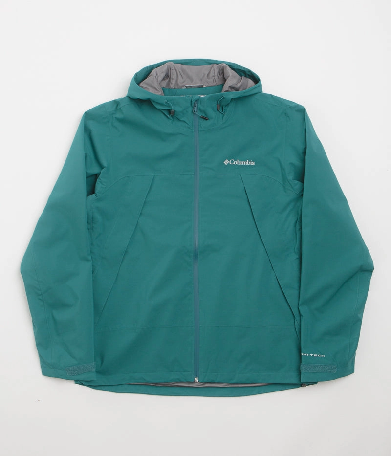 Workplace Use Light Reflective Logos Columbia Boulder Falls Jacket - River Blue