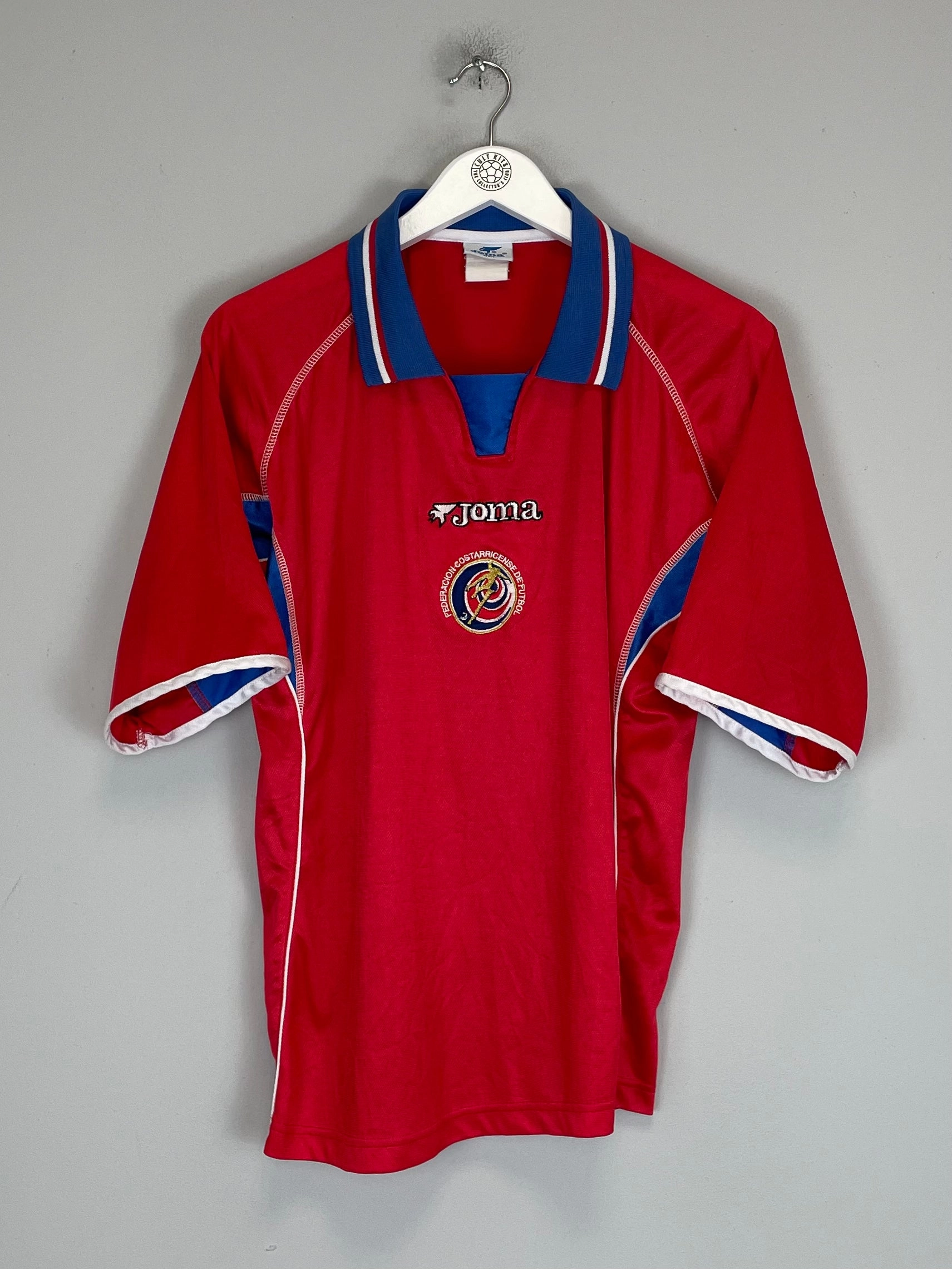 Non Chafe Edging Laser Cut Edge 2002/03 COSTA RICA HOME SHIRT (S/M) JOMA