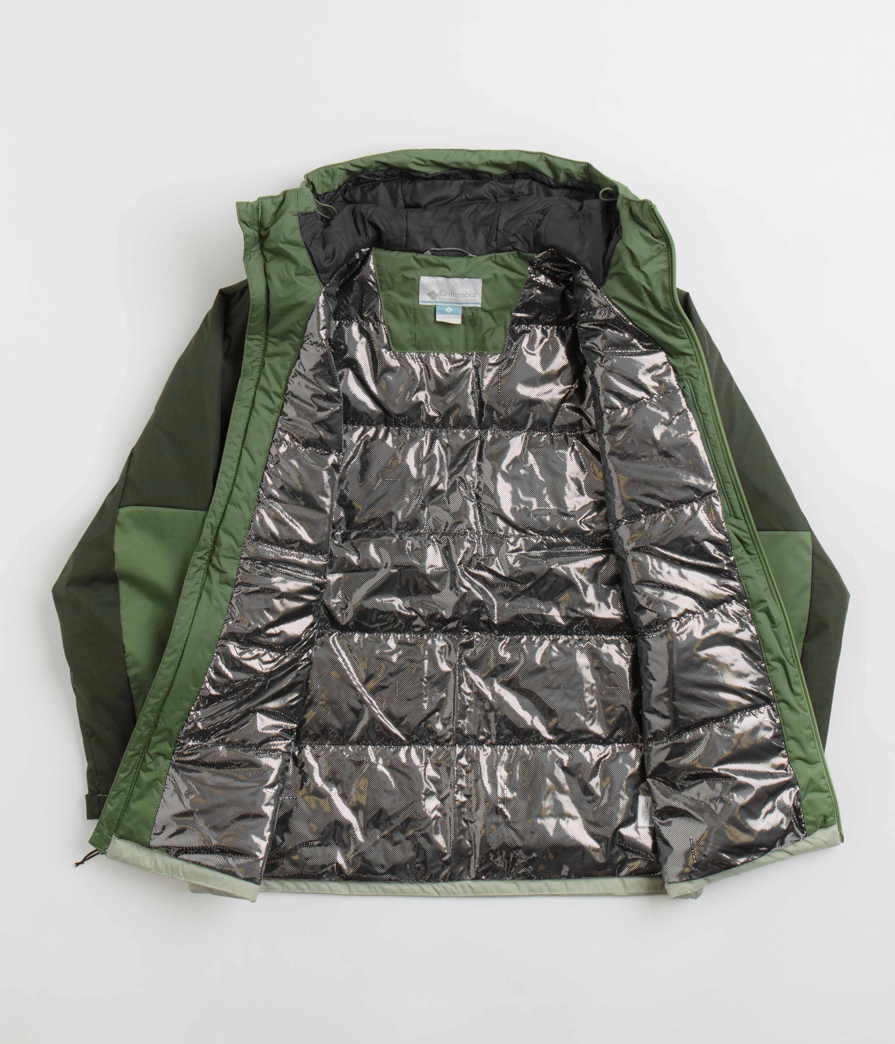 Contoured Fit Columbia Point Park II Insulated Jacket - Canteen / Greenscape / Safari
