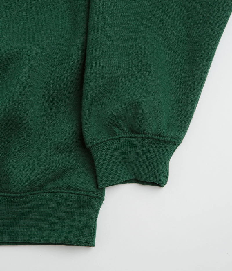 Modern High-Quality Fabric Poetic Collective Heavy Polo Sweatshirt - Bottle Green