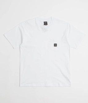 HUF Set Box Logo Pocket T-Shirt - White Floral Print
