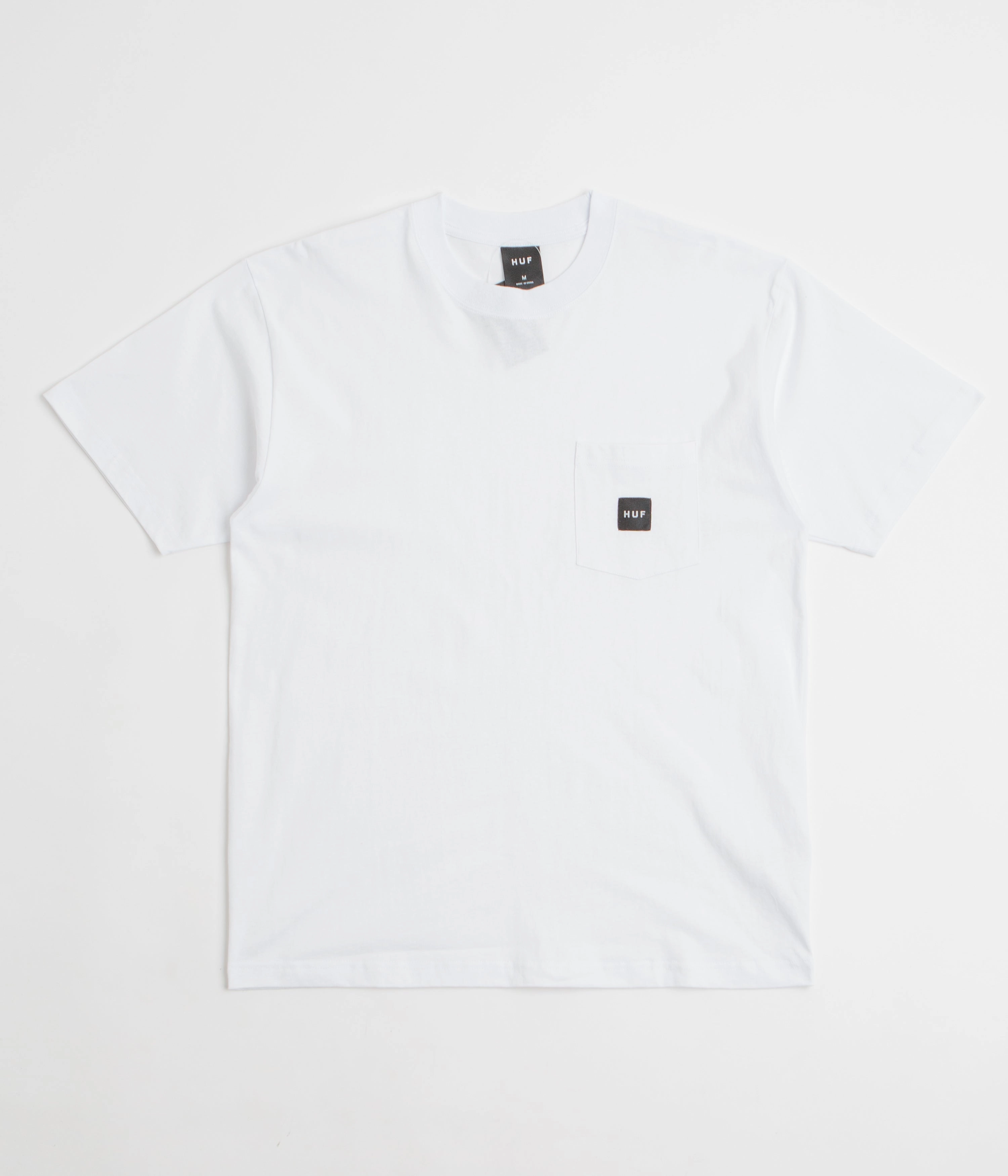 Relaxed Look HUF Set Box Logo Pocket T-Shirt - White