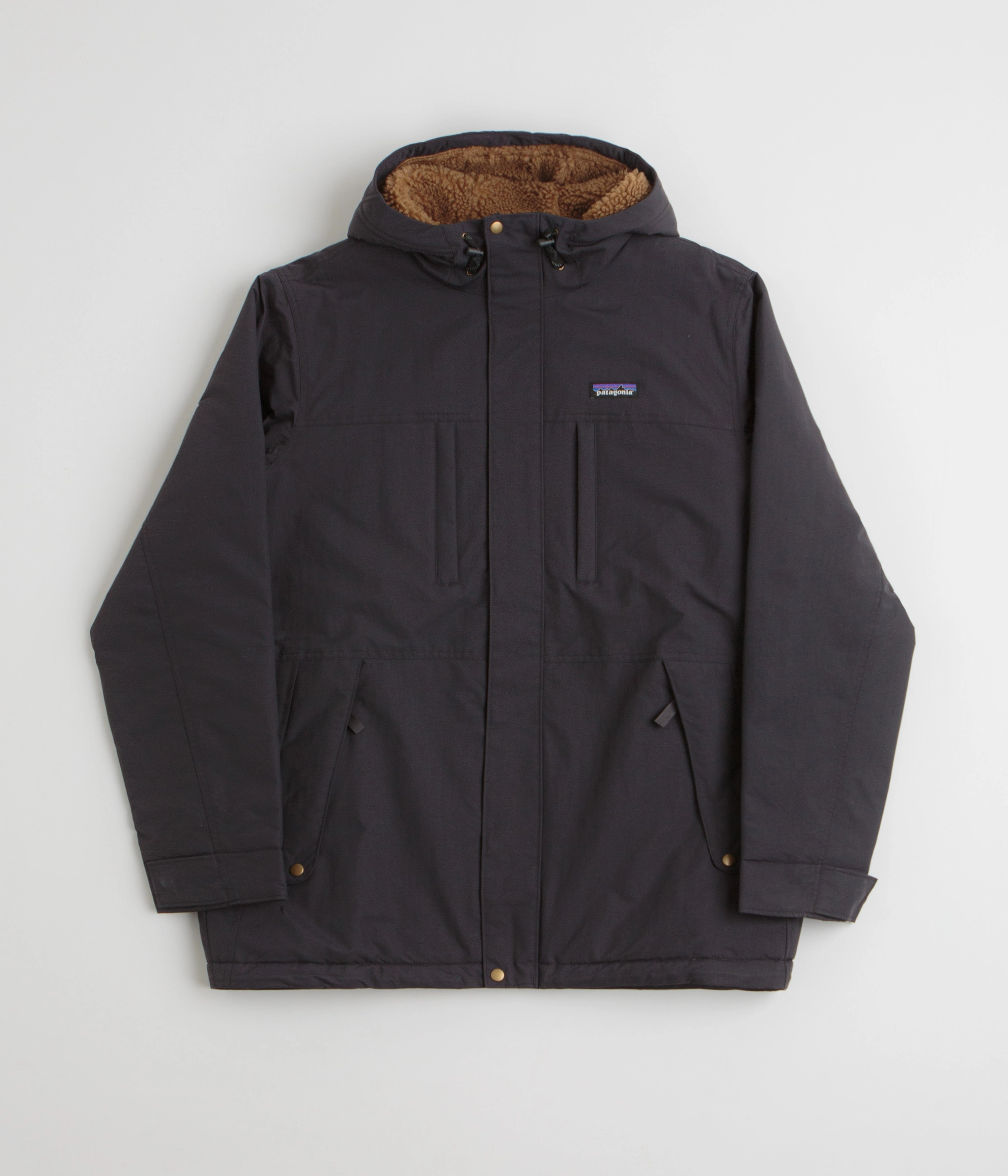 Perforated Details platform Patagonia Isthmus Parka - Ink Black / Black