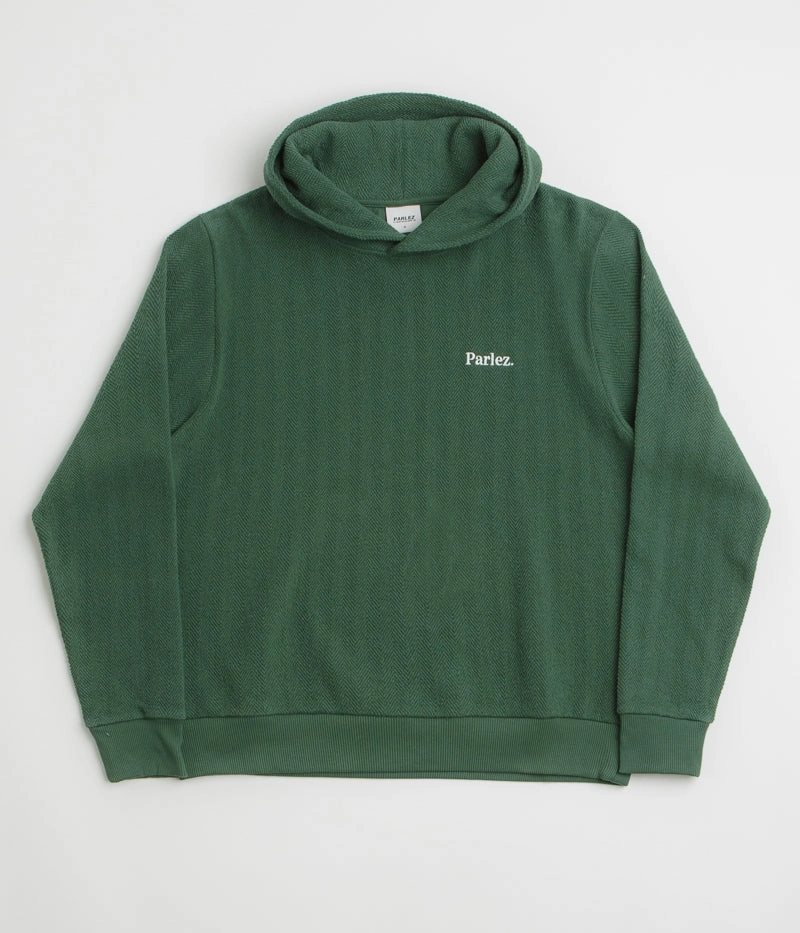 Parlez Millington Hoodie - Kelp Green Leisure Apparel Denim Look