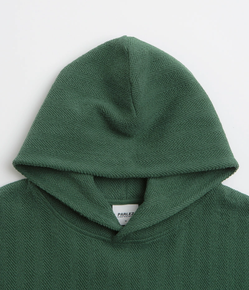 Organic Cotton Blend Parlez Millington Hoodie - Kelp Green