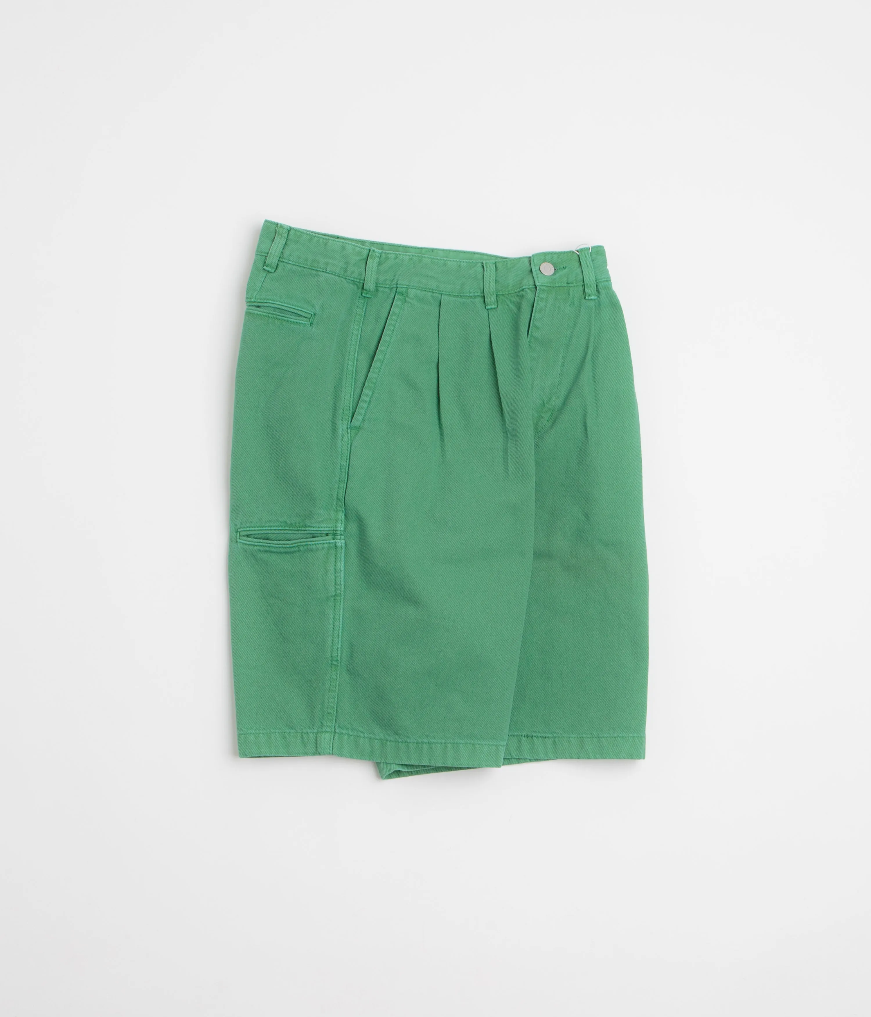 thisisneverthat Overdyed Half Shorts - Green Anti Static Technology