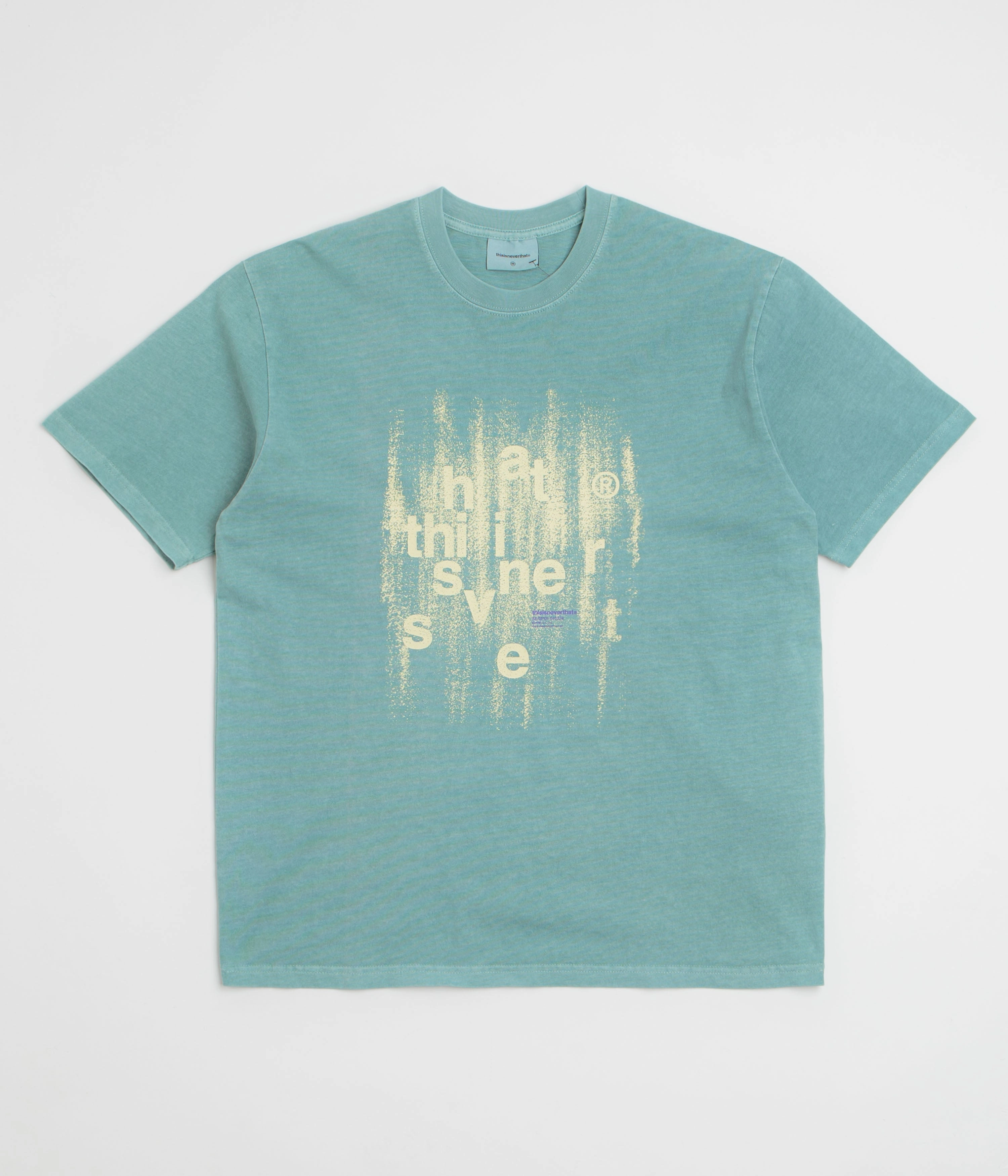 thisisneverthat Brushed Paint T-Shirt - Emerald Non Irritating Seams