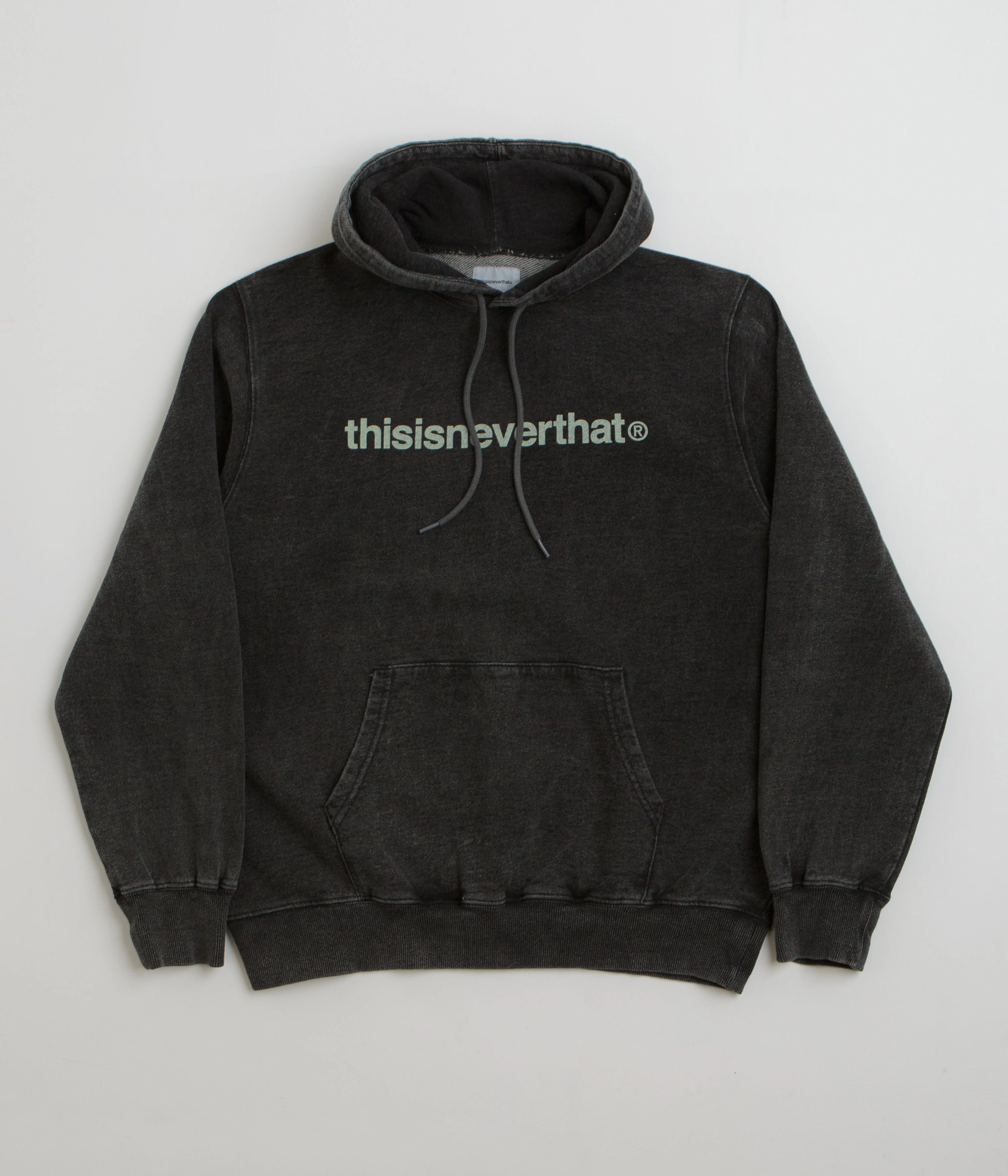 Moisture Wicking Lining Wellness wear thisisneverthat T-Logo LT Hoodie - Washed Black