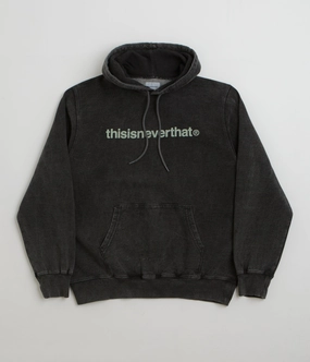 Moisture Wicking Lining Wellness wear thisisneverthat T-Logo LT Hoodie - Washed Black