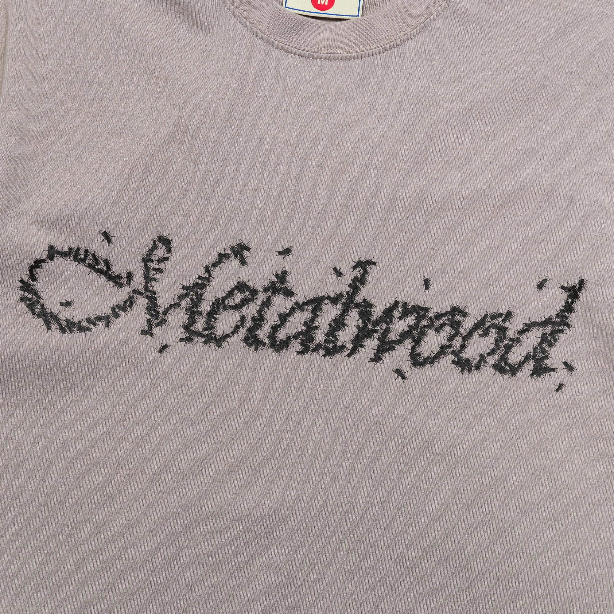 Flies T-Shirt - Taupe Comfy Style Pre Shrunk Fabric