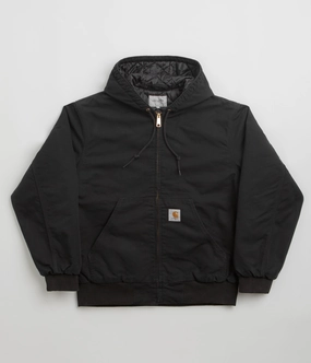 Carhartt OG Active Jacket - Black / Black Stone Canvas OdorControl Treatment Lightweight Fabric