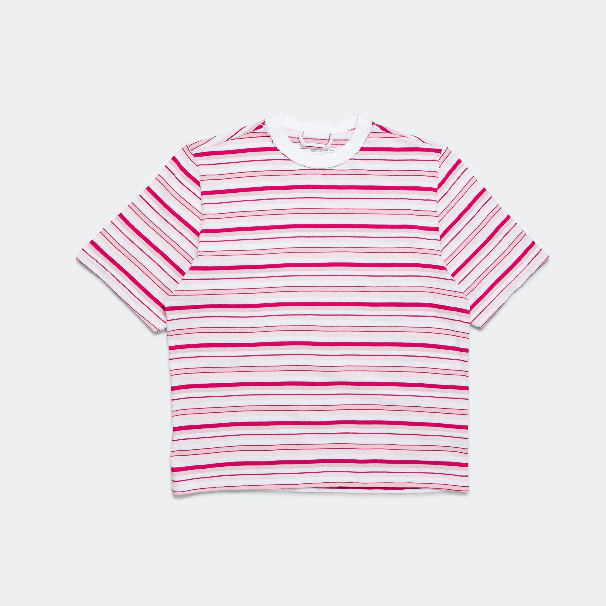 Big Tee - Heavy Jersey Pink Stripes Cozy Feel