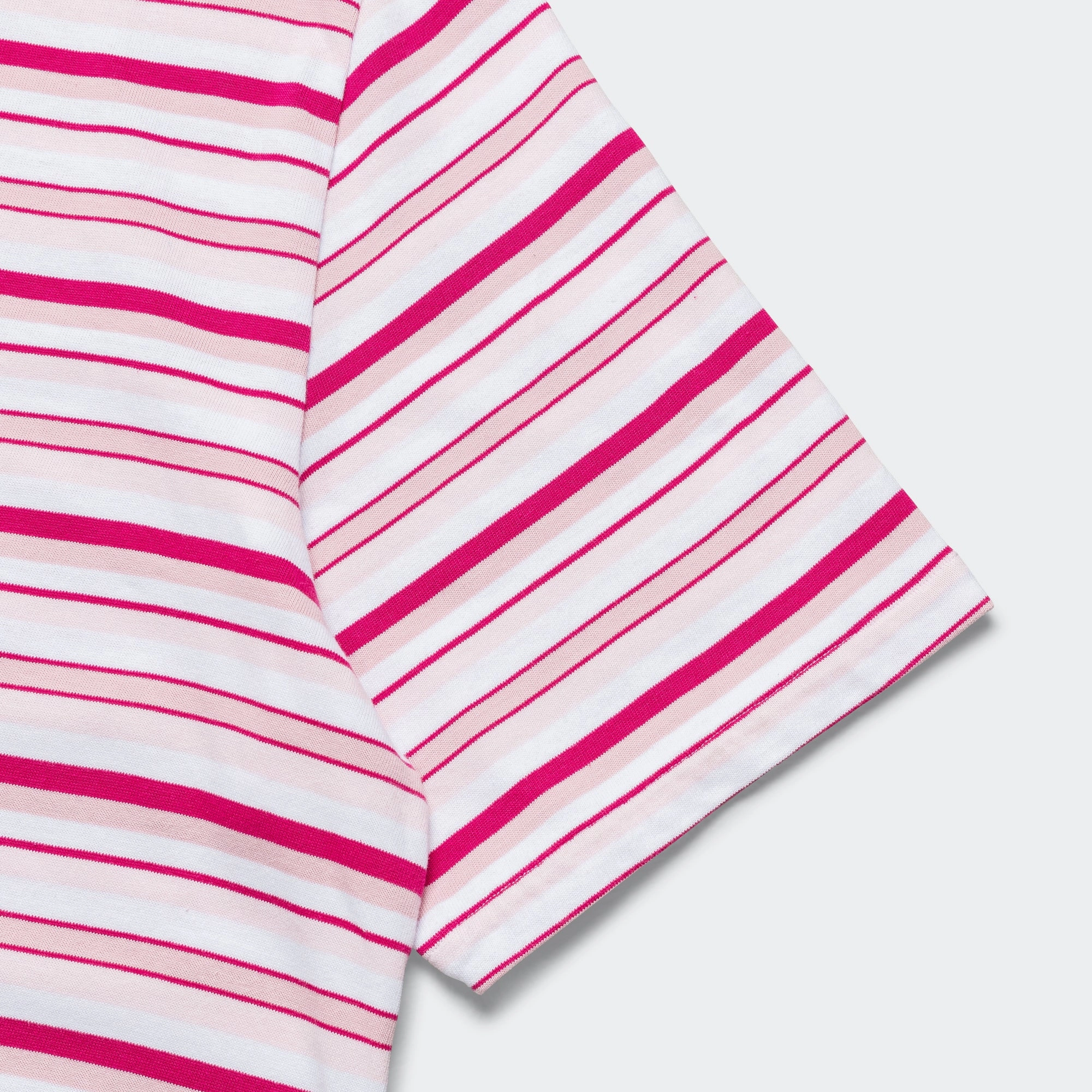 Subtle Details Lightweight Design Big Tee - Heavy Jersey Pink Stripes