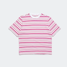 Big Tee - Heavy Jersey Pink Stripes Cozy Feel