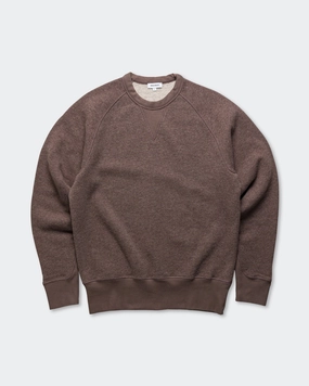 Comfy Vibe Marten Relaxed Cotton Wool Sweatshirt - Walnut