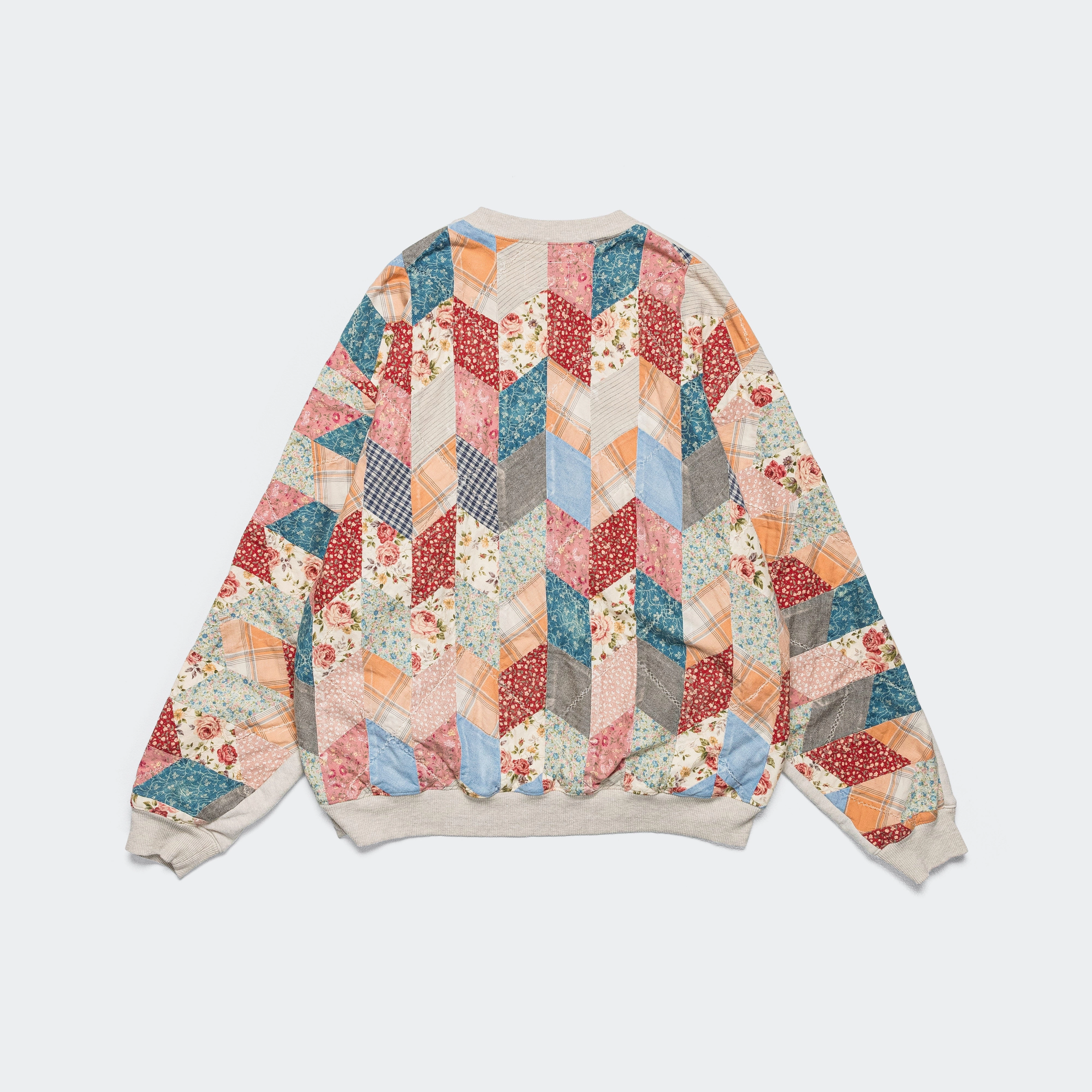 Cozy Everyday TOP SWT Knit x YABANE Quilt 2TONES BIG SWT - Ecru/Trico