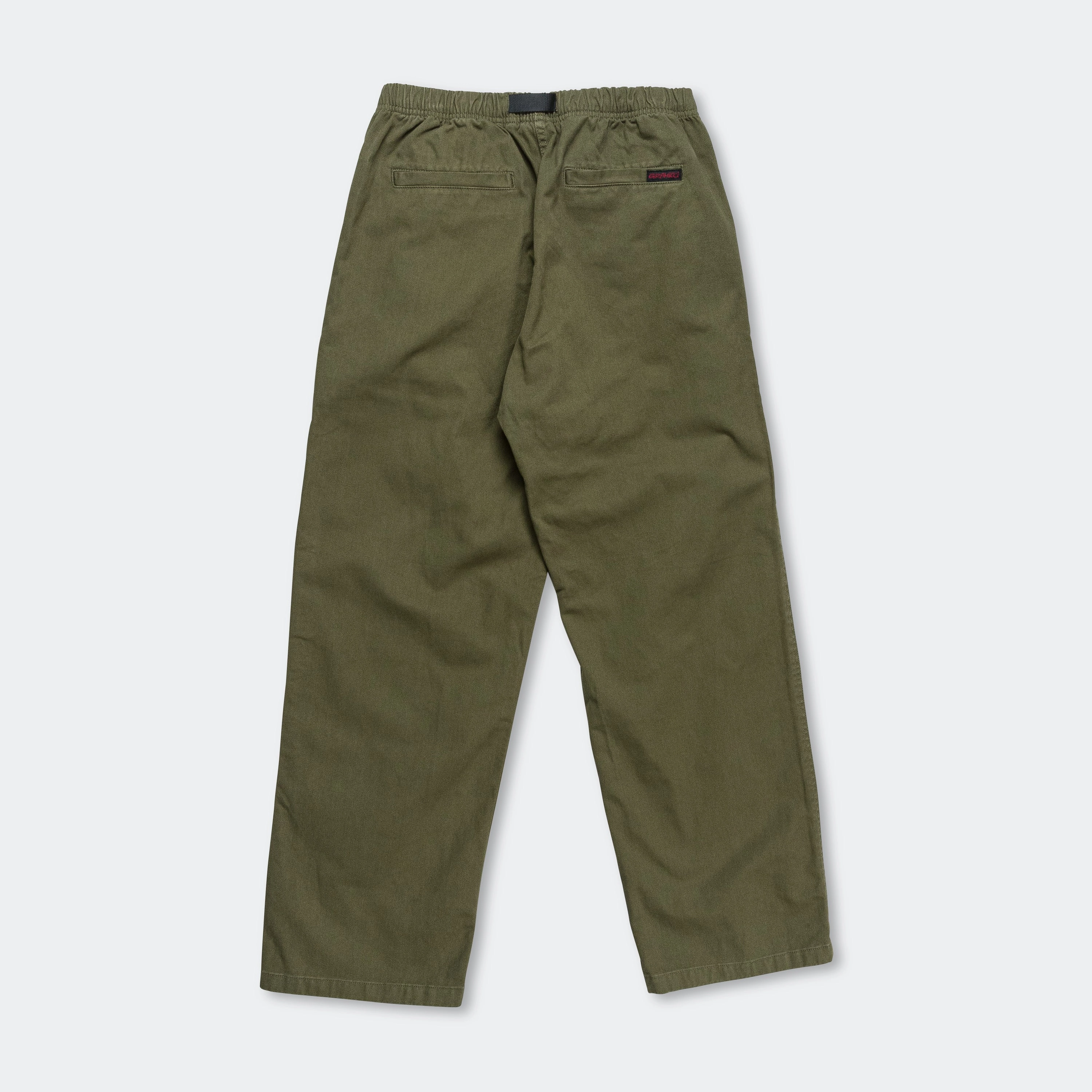 Gramicci Pant Straight Fit - Olive Sophisticated Look Chilly Layering