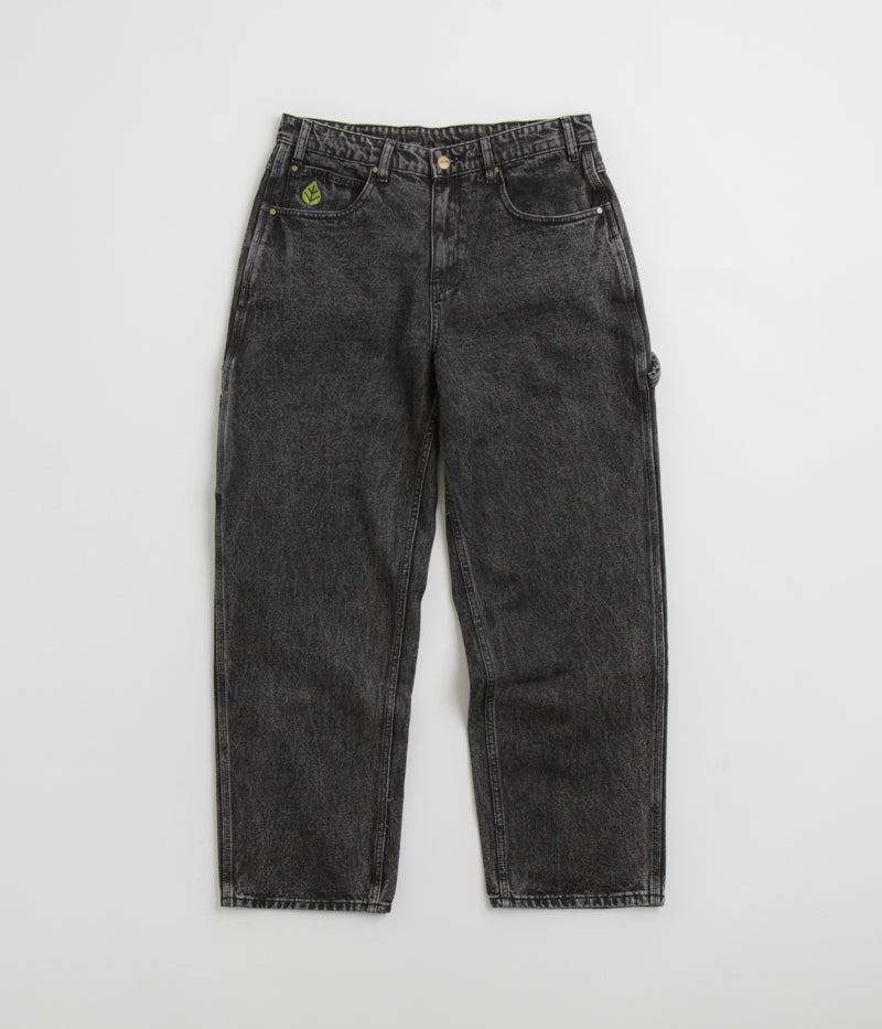 Butter Goods Weathergear Jeans - Faded Black Regular Look Lightweight Urban Explorer