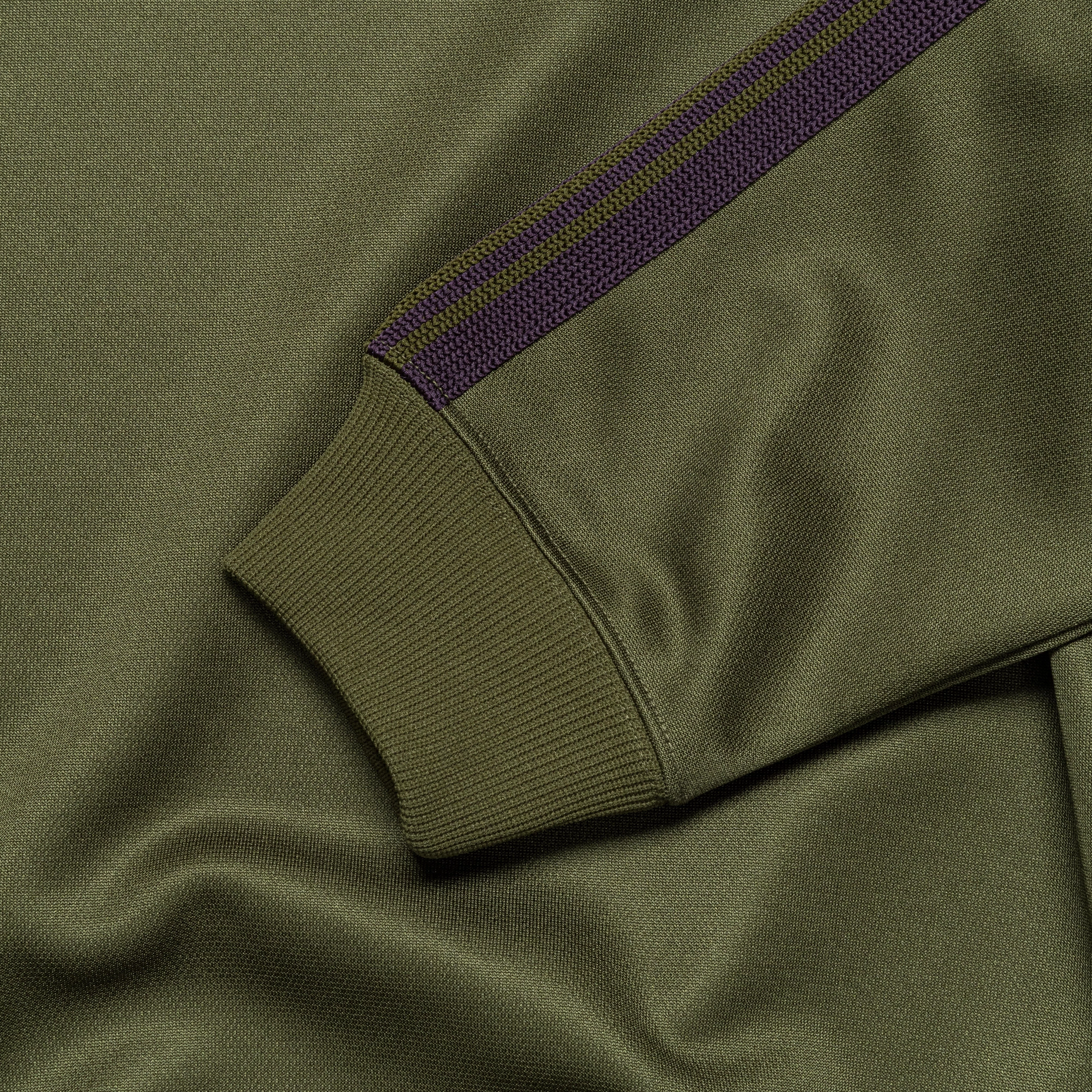 adults Track Crew - Olive Poly Smooth