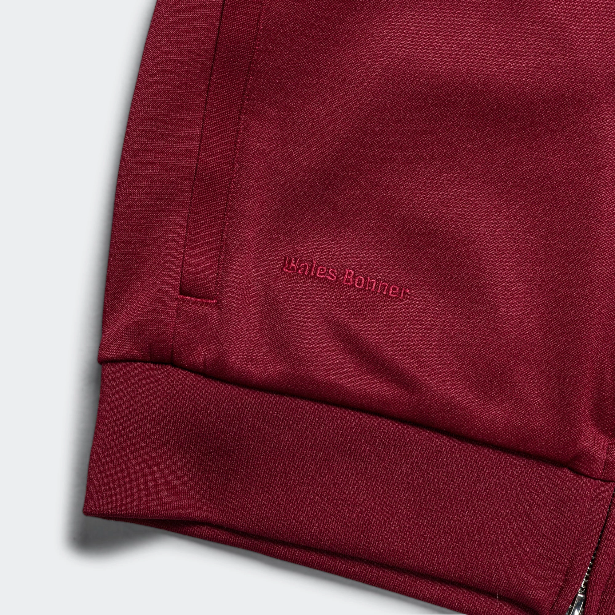 Track Hoodie x Wales Bonner - Core Burgundy Street Chic