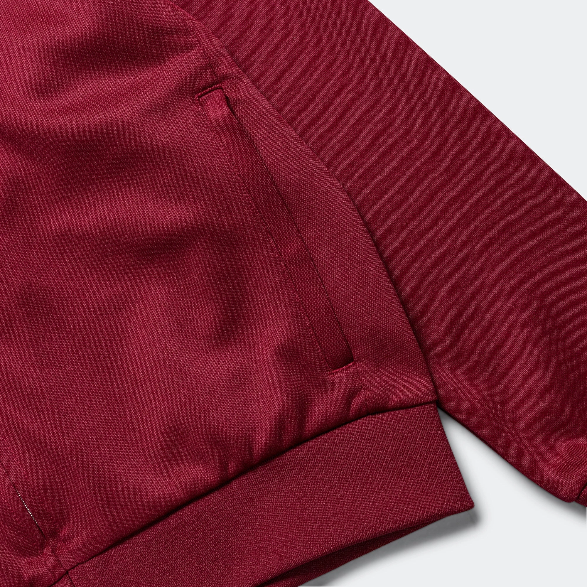Festival wear Fleece Lining Track Hoodie x Wales Bonner - Core Burgundy