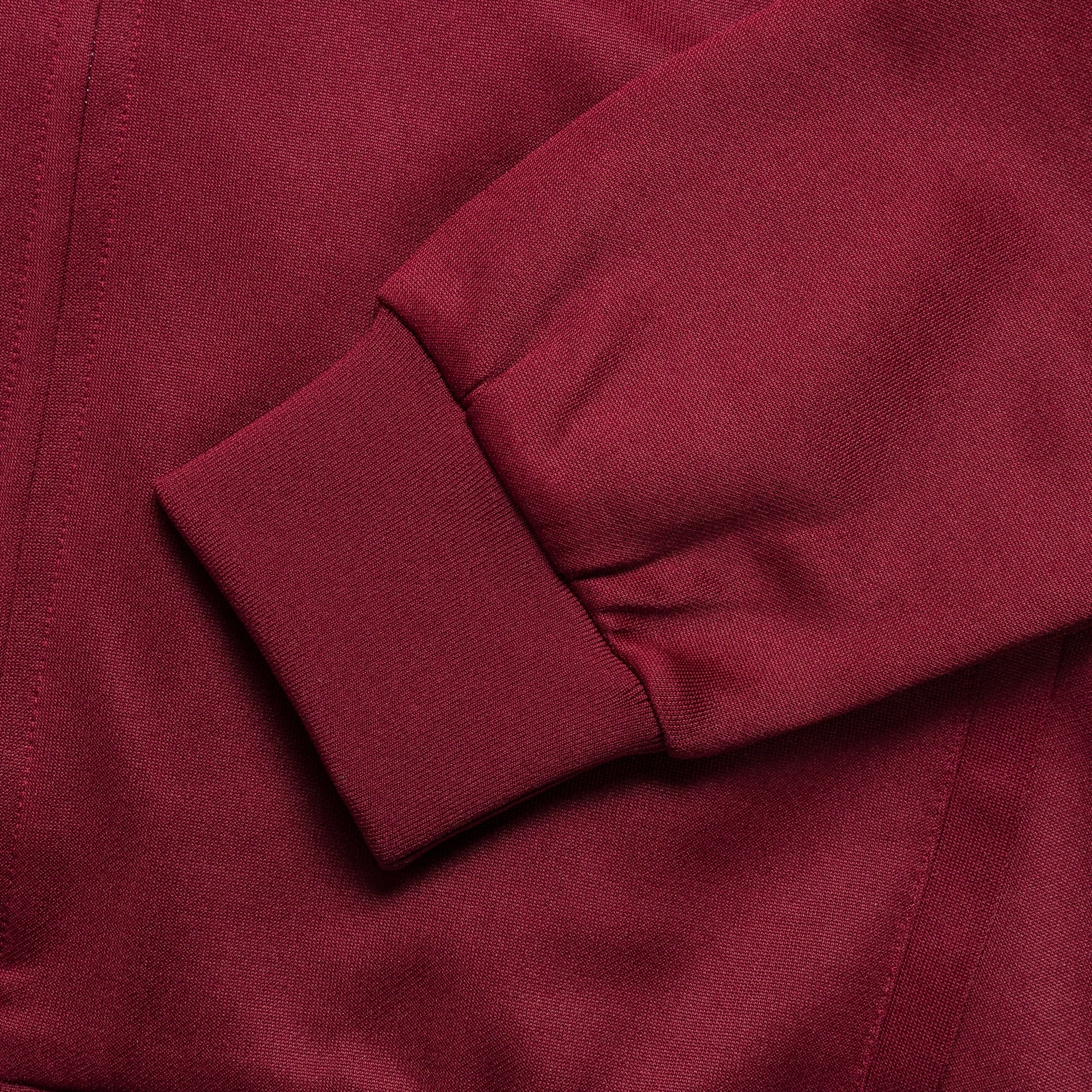 Track Hoodie x Wales Bonner - Core Burgundy Cozy Texture Fashion Basic