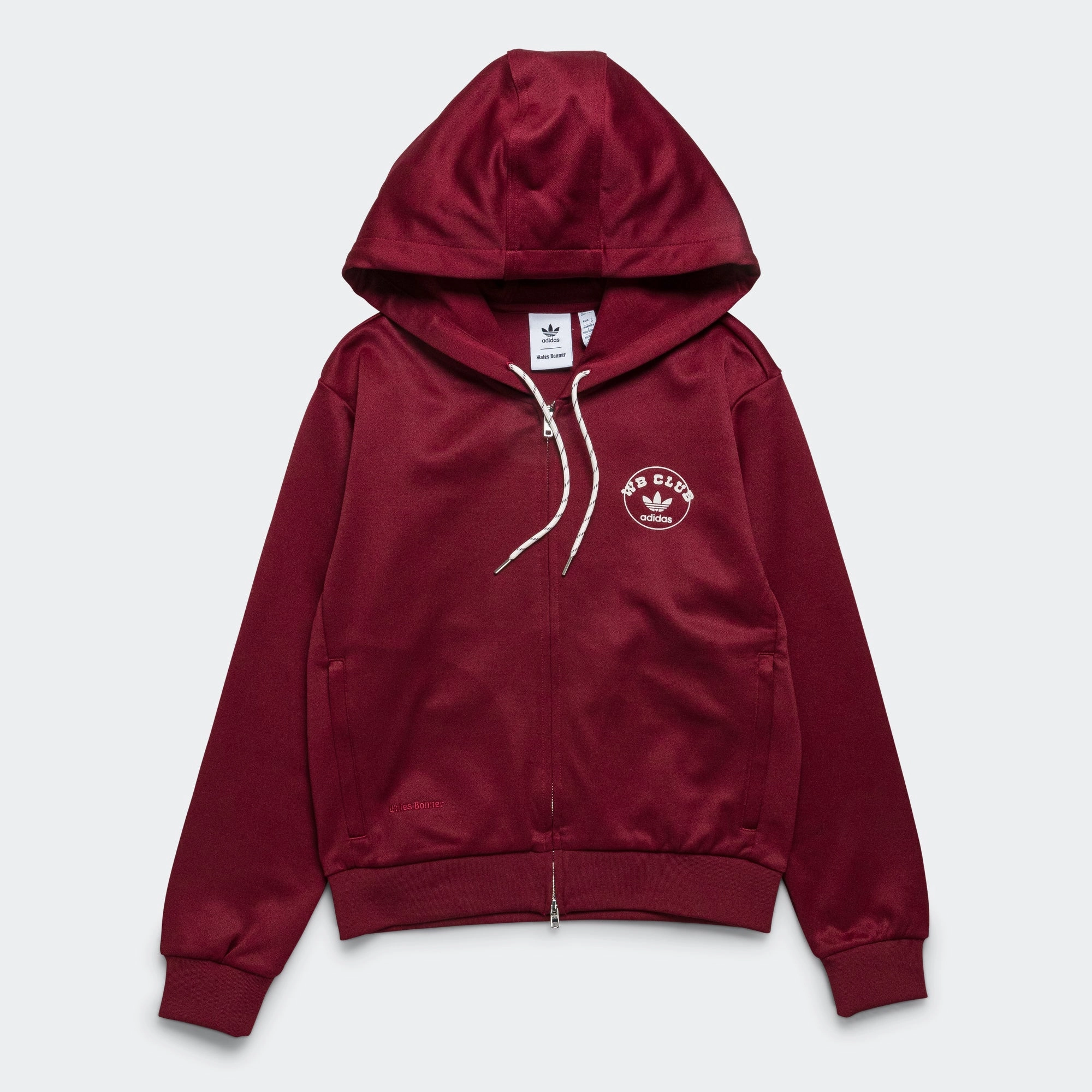Track Hoodie x Wales Bonner - Core Burgundy product running suitable speed Lightweight Hoodie