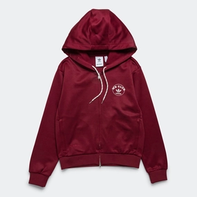 Track Hoodie x Wales Bonner - Core Burgundy product running suitable speed Lightweight Hoodie