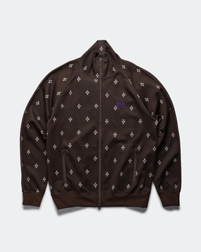 Glow In Dark Accents Track Jacket - Blackjack Poly Jacquard