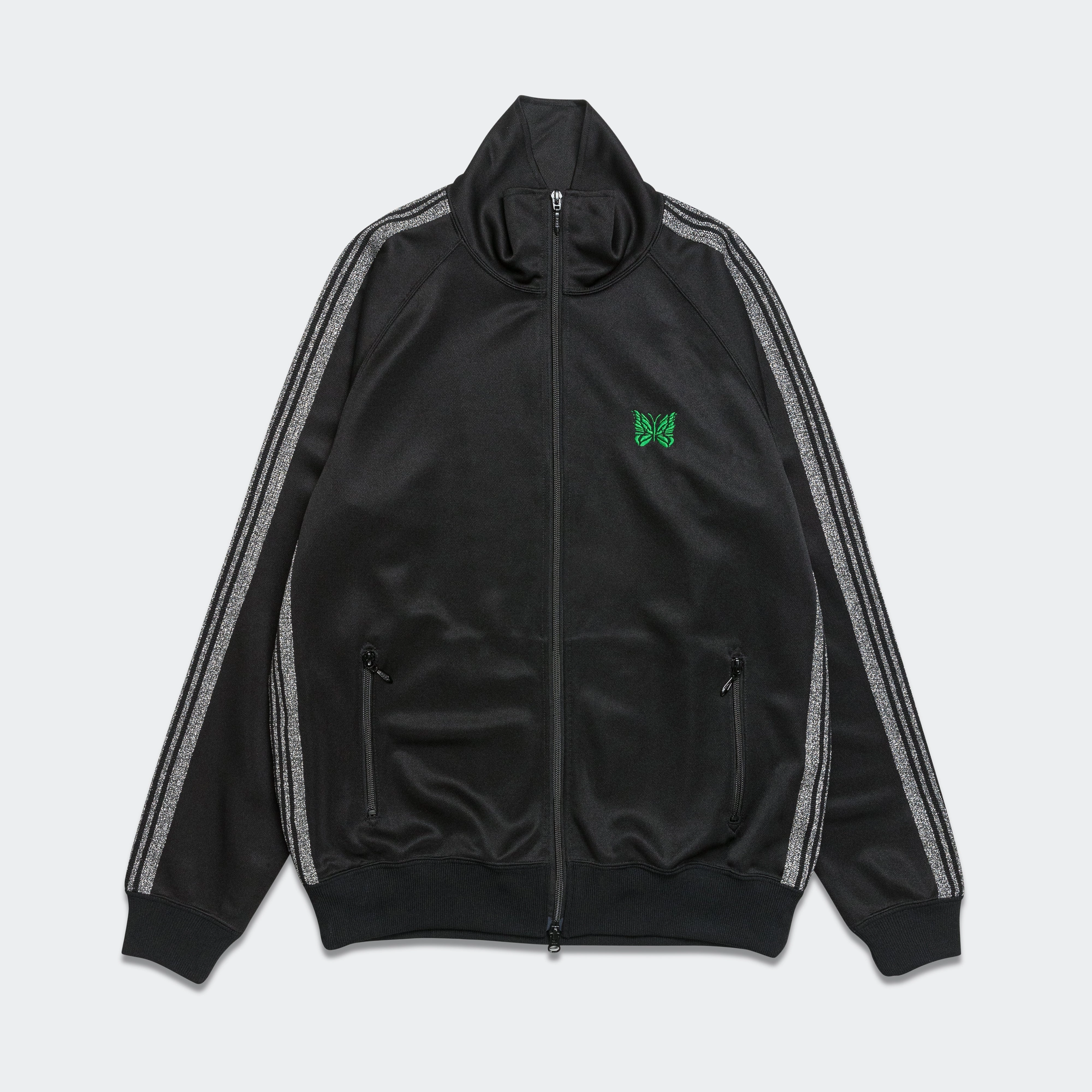 product ethnic authenticity Versatile Comfort Track Jacket x UP THERE - Black/Silver Poly Smooth