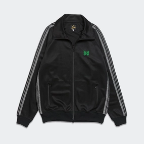 product personalization creativity product marbled pattern Track Jacket x UP THERE - Black/Silver Poly Smooth