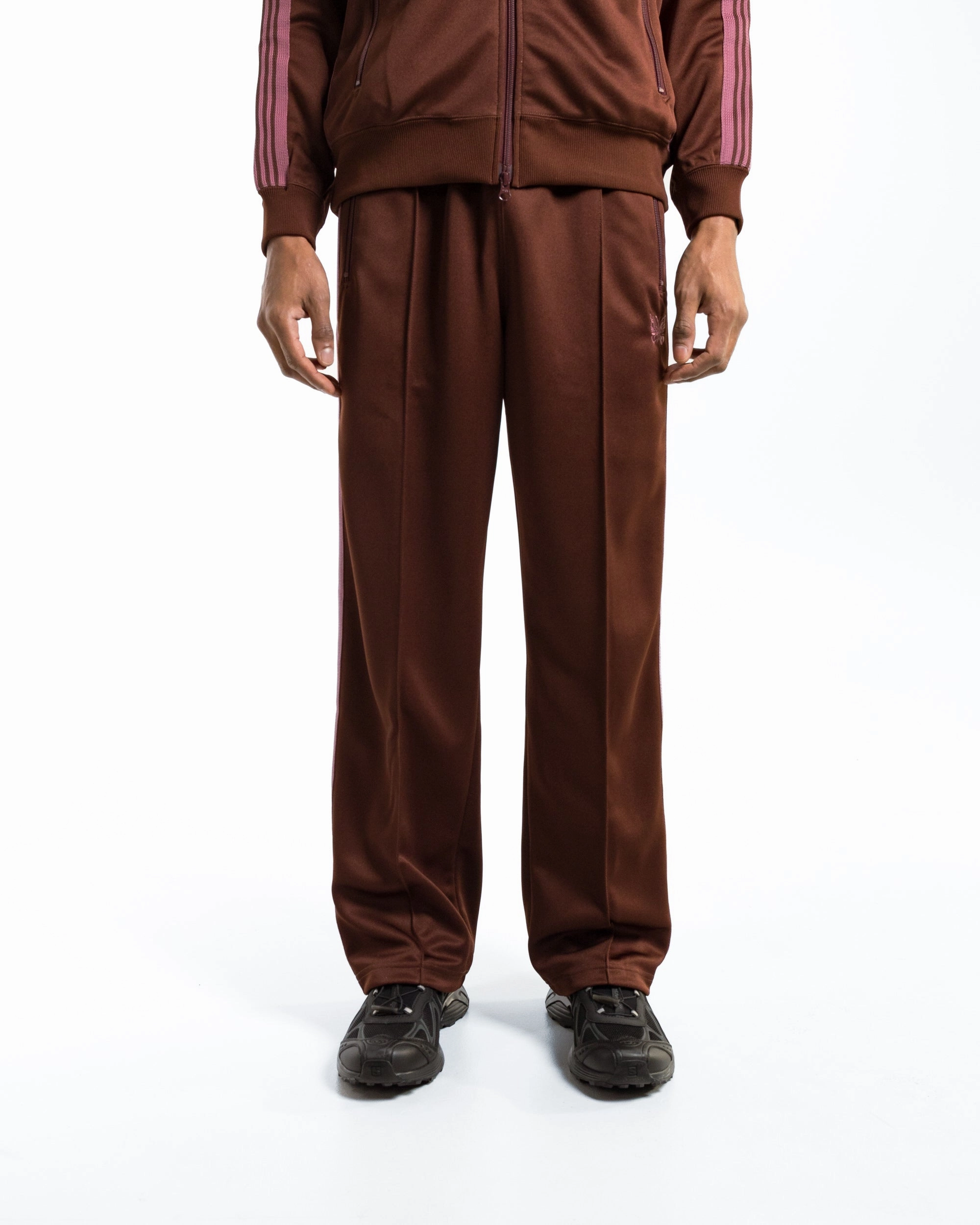 DurableBartack Track Pant - Brown Poly Smooth