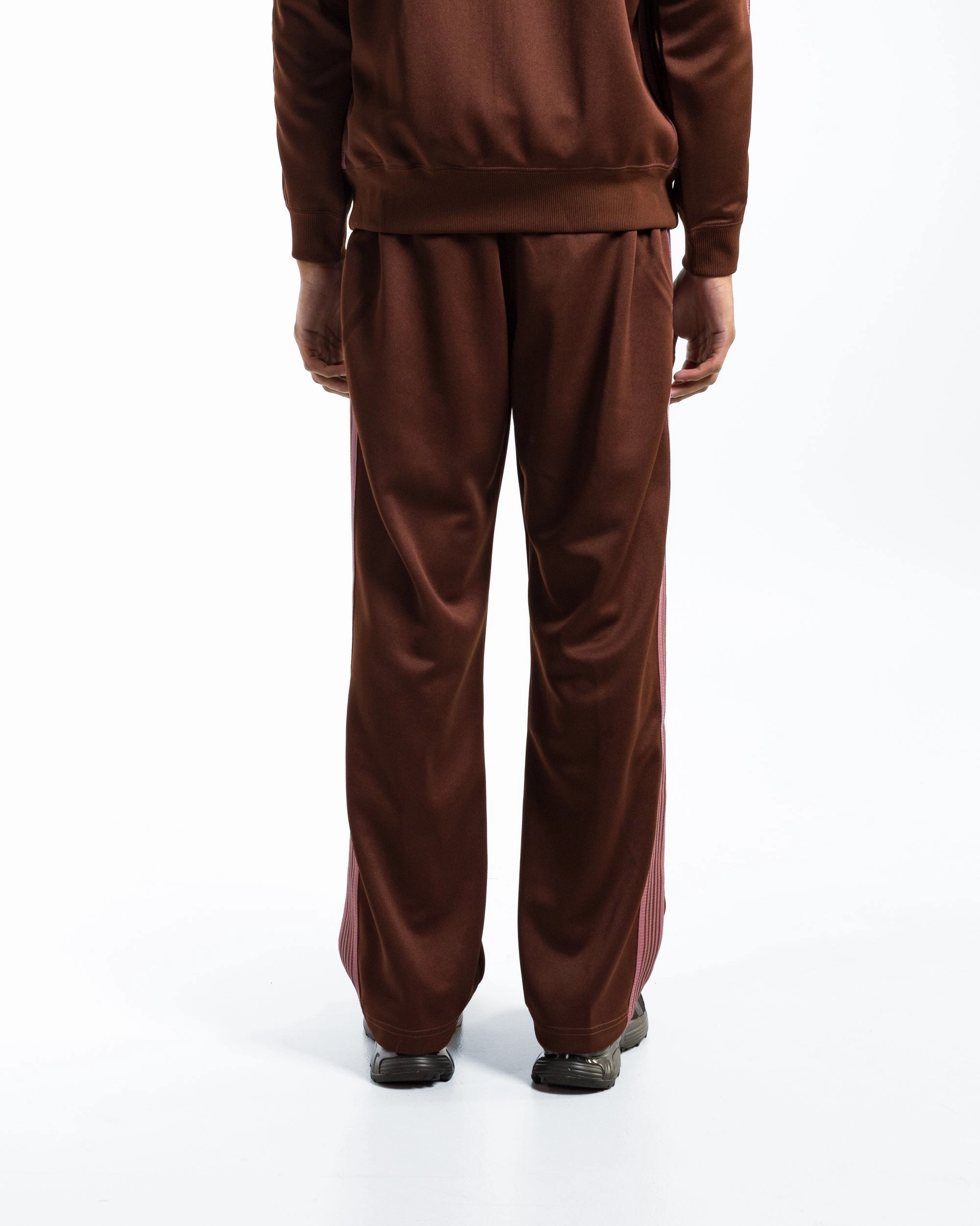 Track Pant - Brown Poly Smooth Plus-size option Core Basic