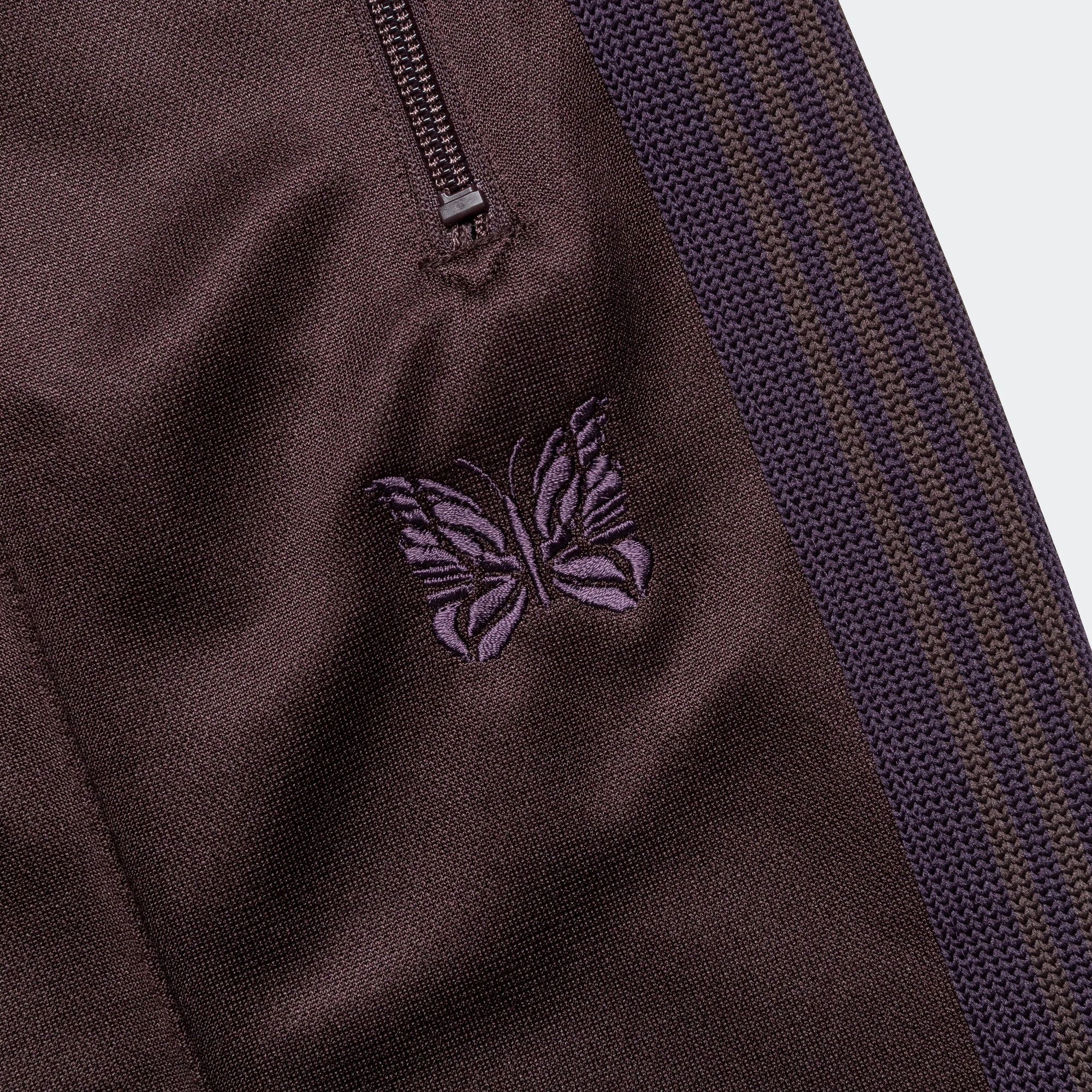 Track Pant - Dark Brown Poly Smooth Polyester fabric