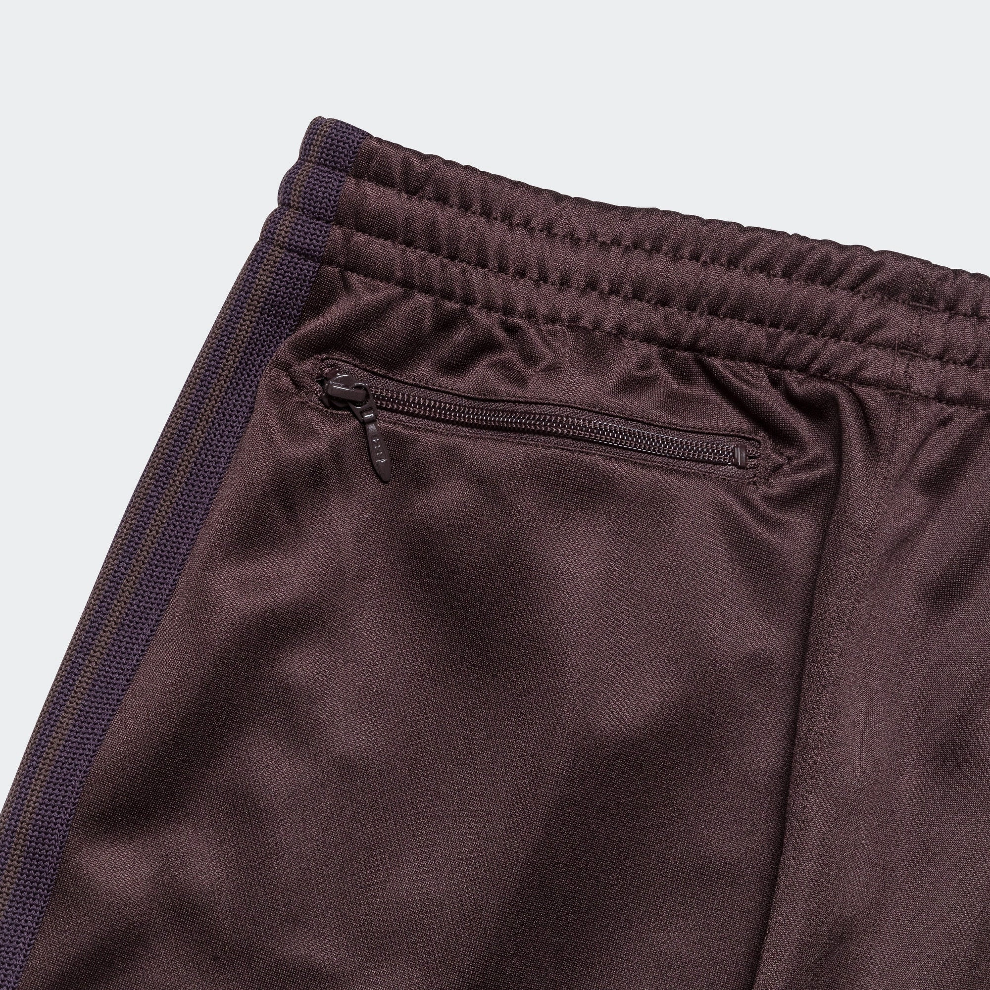 Track Pant - Dark Brown Poly Smooth Timeless Comfort Wear