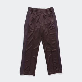 Stretchable Fabric Track Pant - Dark Brown Poly Smooth