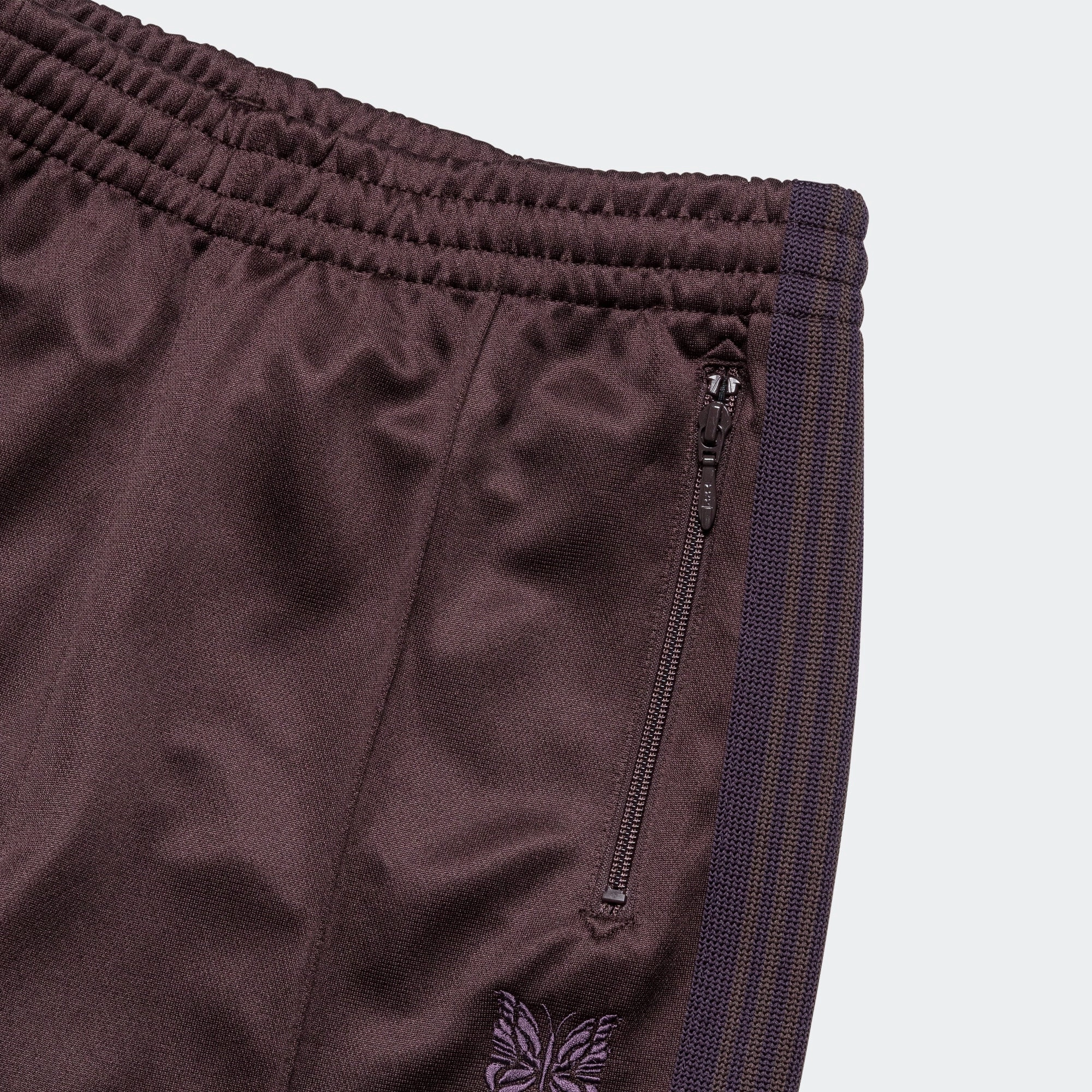 Track Pant - Dark Brown Poly Smooth Comfortable Layering Multi Pocket System