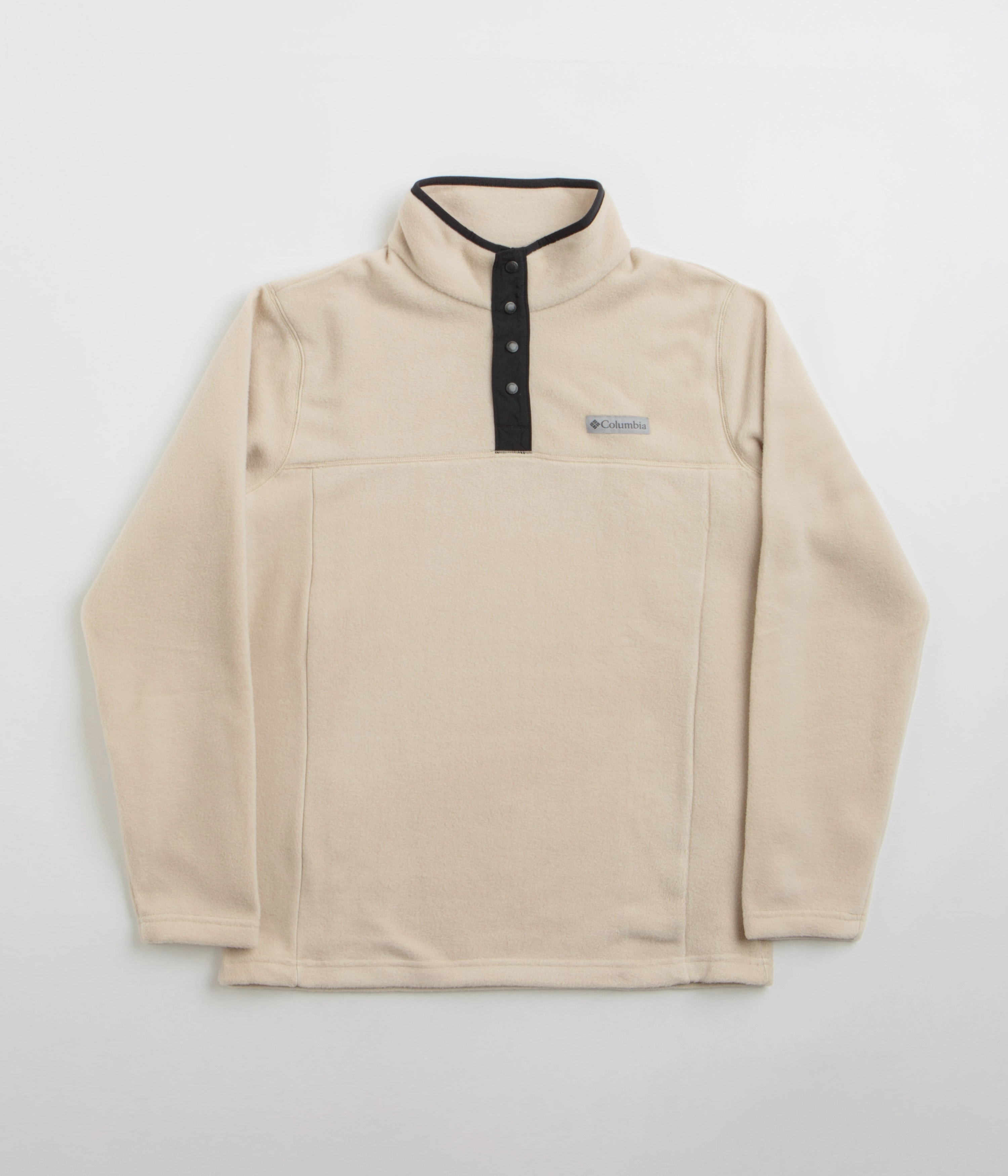 Wind Resistance Columbia Steens Mountain II Half Snap Fleece - Ancient Fossil / Black