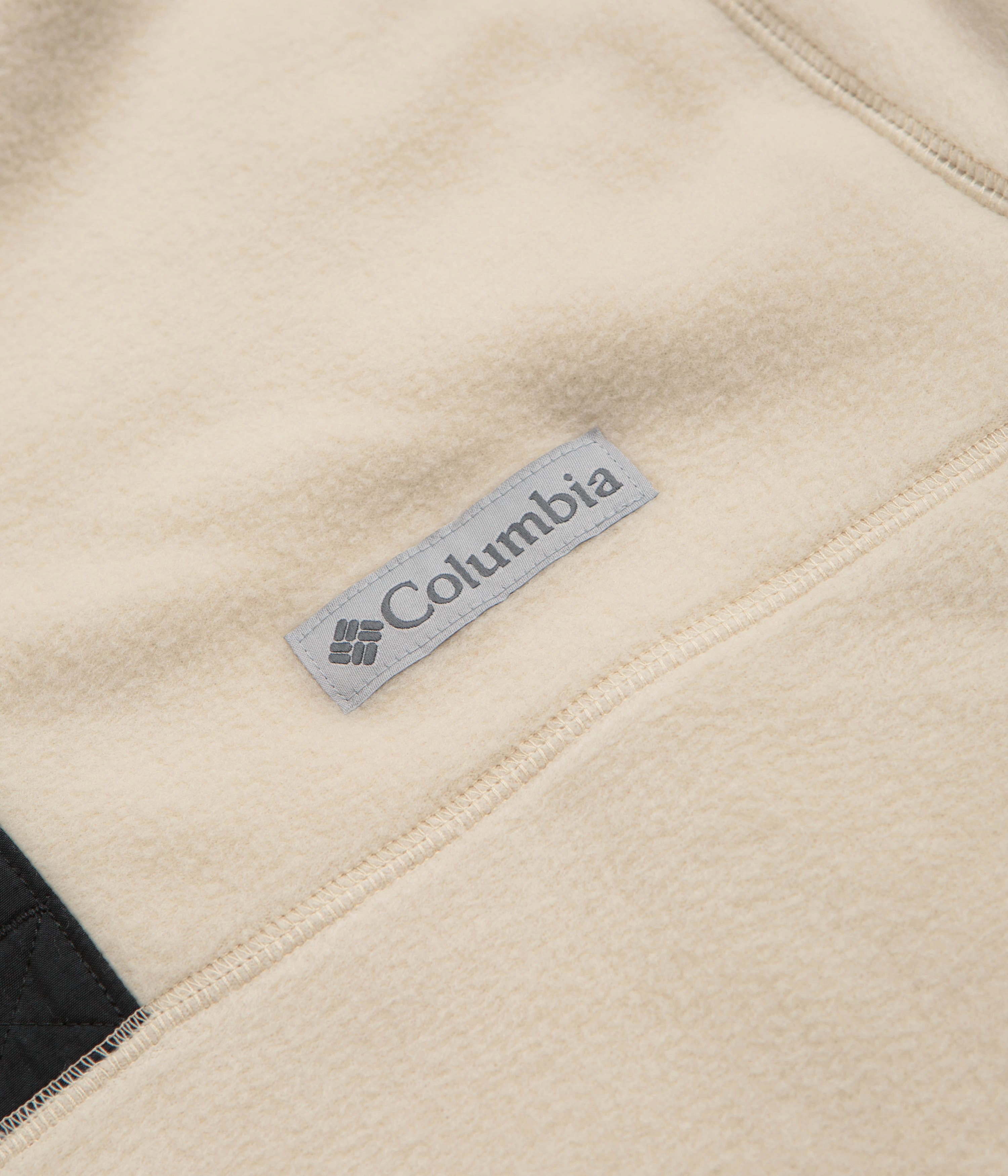 Warm Base Stay Relaxed Columbia Steens Mountain II Half Snap Fleece - Ancient Fossil / Black