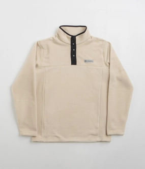 Wind Resistance Columbia Steens Mountain II Half Snap Fleece - Ancient Fossil / Black