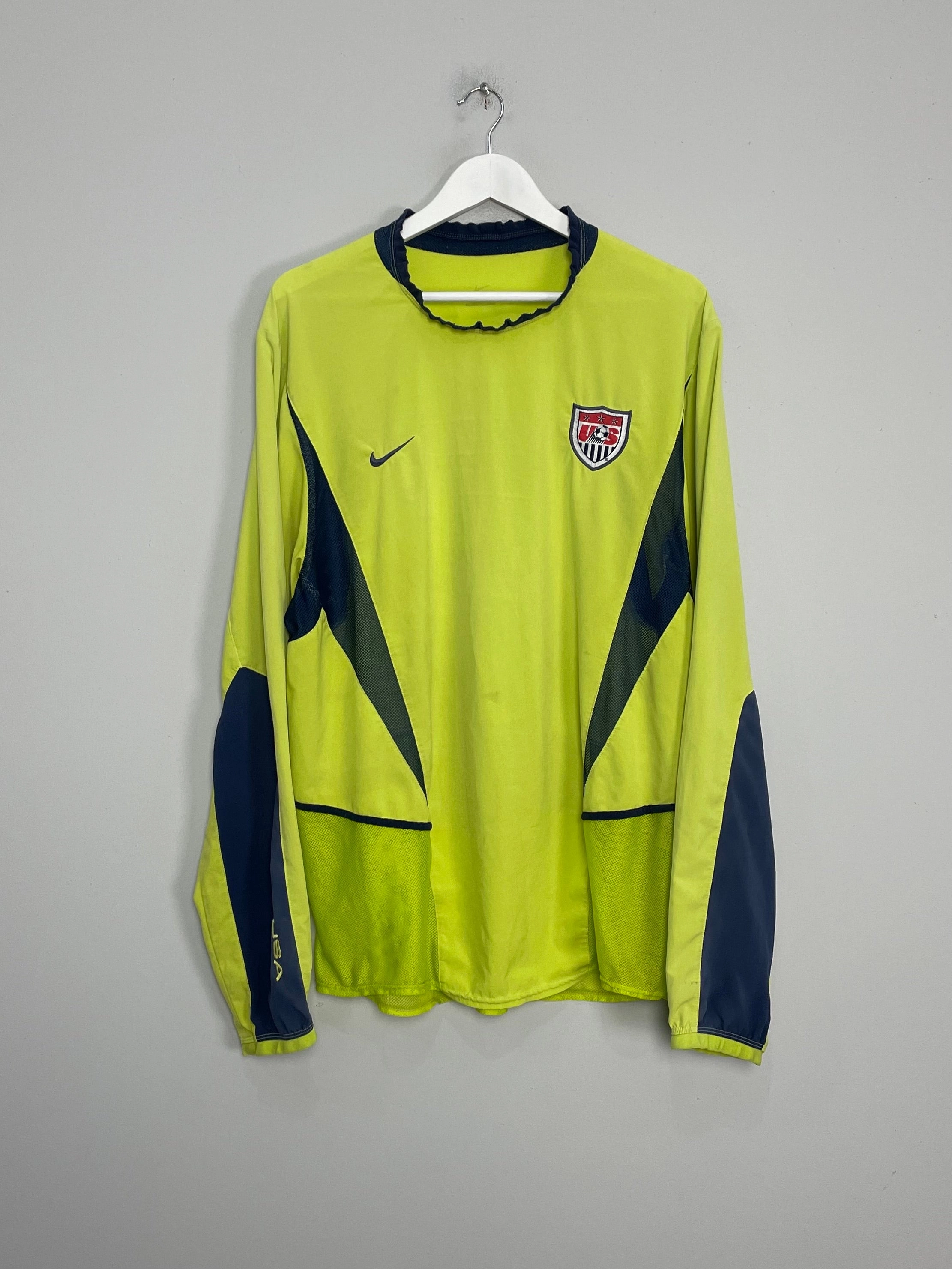 2002/04 USA GK SHIRT (XL) NIKE Dry Texture Water Repellent Finish