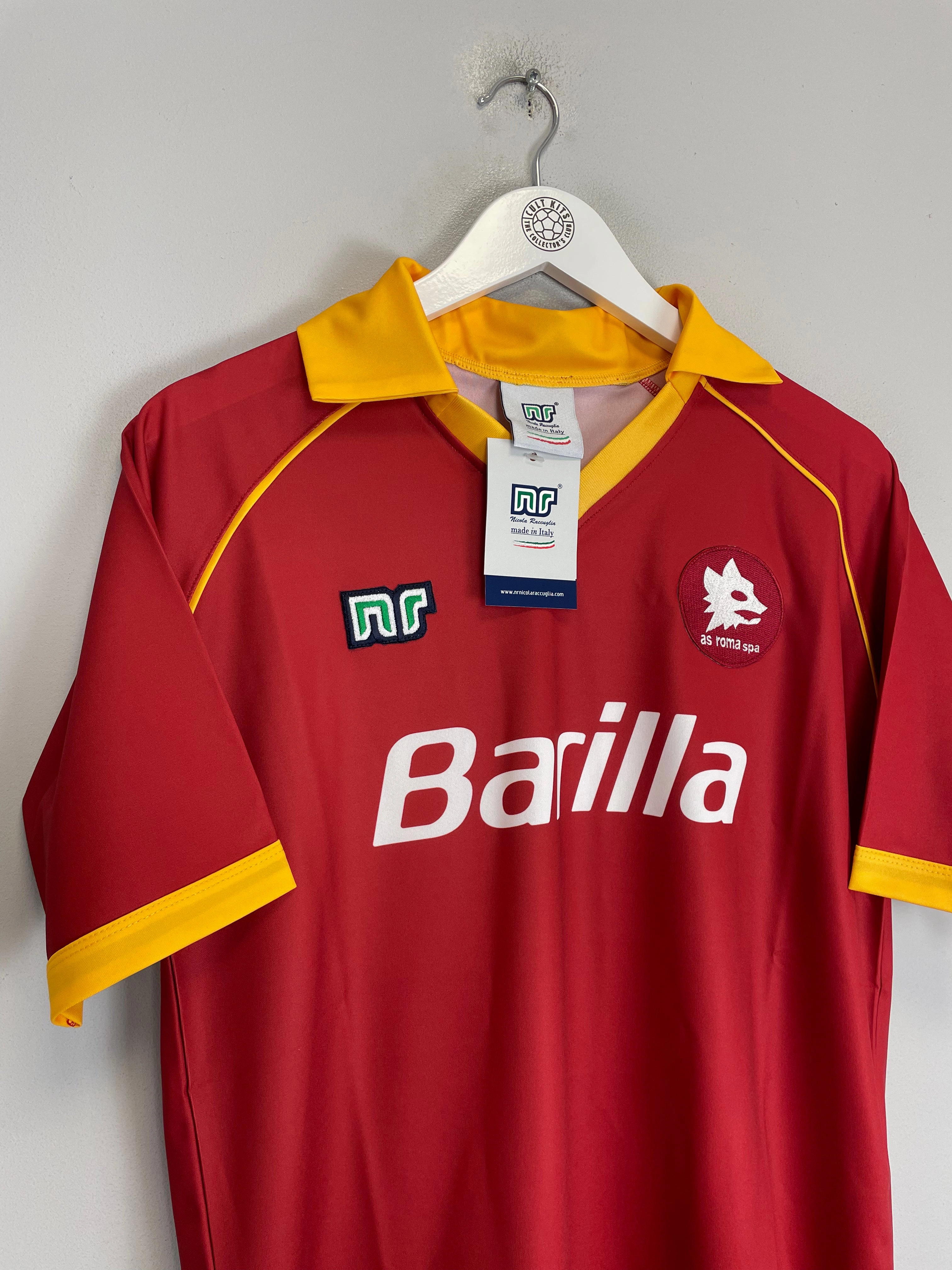 1990/91 Roma #10 *BNWT* Reissue Home Shirt (Multiple Sizes) Ennerre Sweat Ready