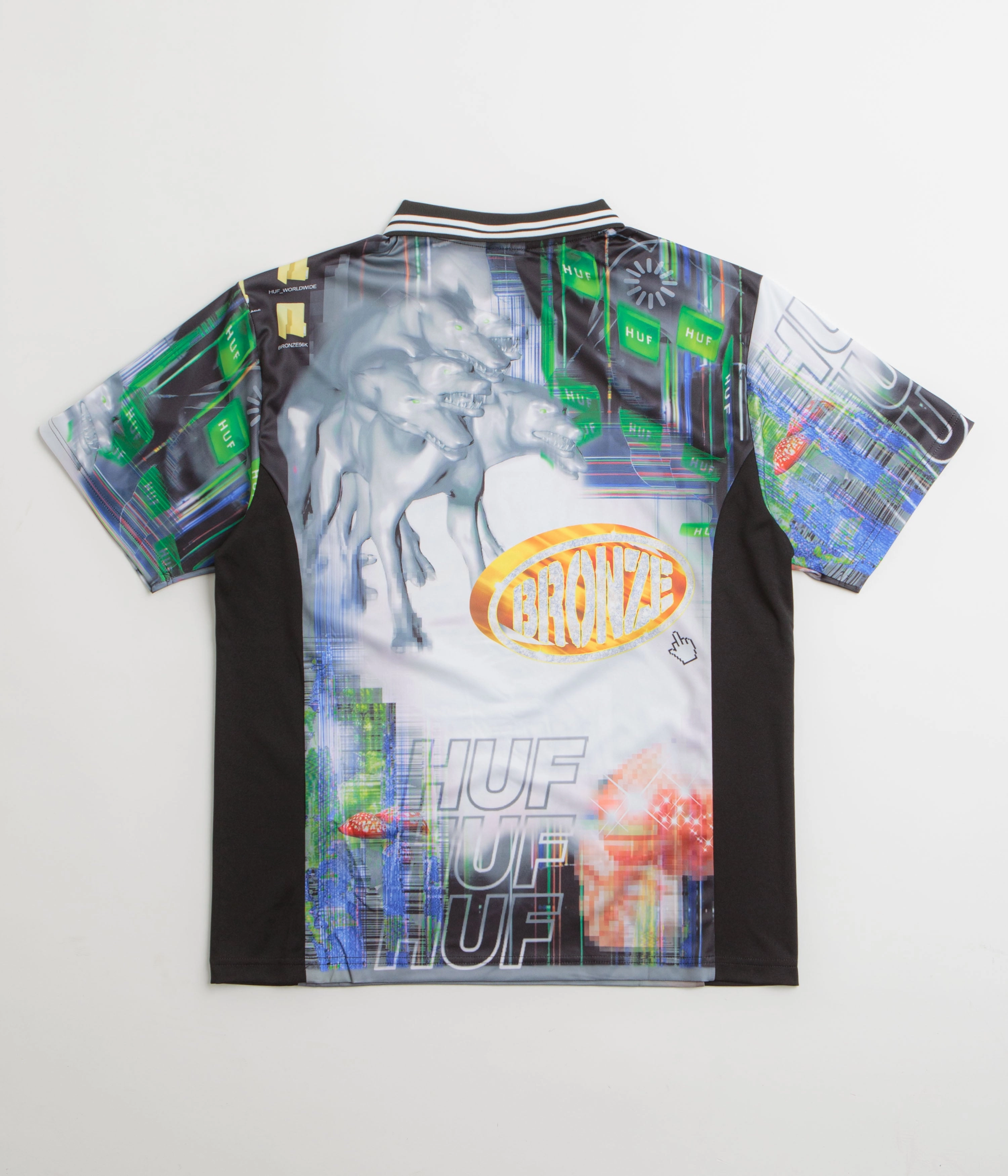 HUF x Bronze 56K Glitched Soccer Jersey - Multi Pocket Detailing