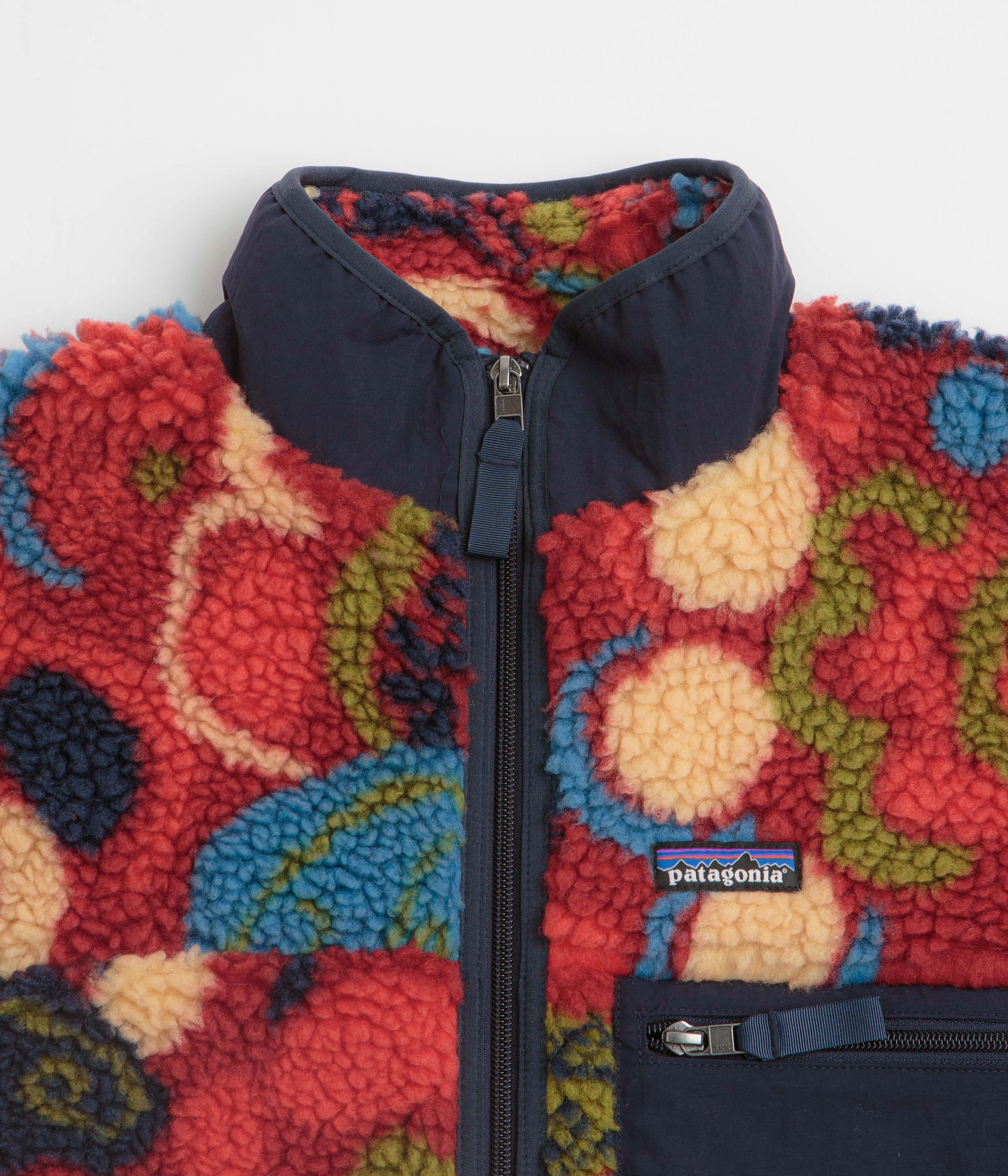 Patagonia Womens Classic Retro-X Jacket - River River: Amanita Red Snow Layers Thermal Support