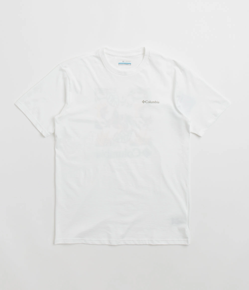 Fashion Forward Columbia North Cascades T-Shirt - White / Pasteled Framed