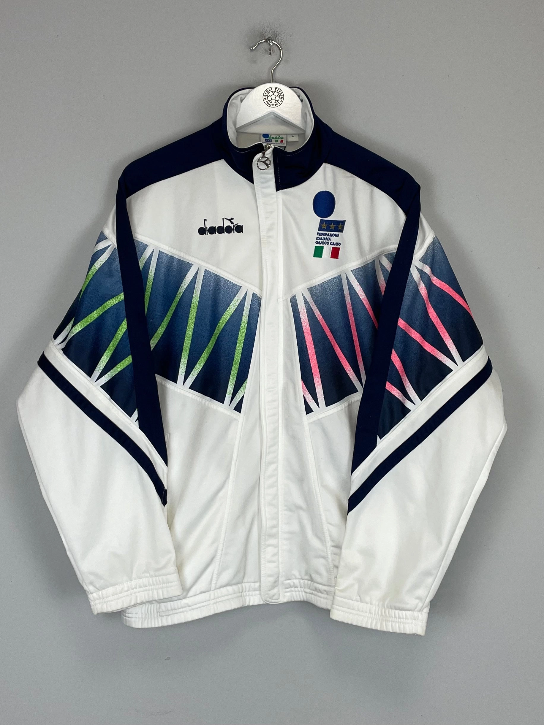 1994 ITALY TRACK JACKET (L) DIADORA AntiOdorTechnology semi-formal look