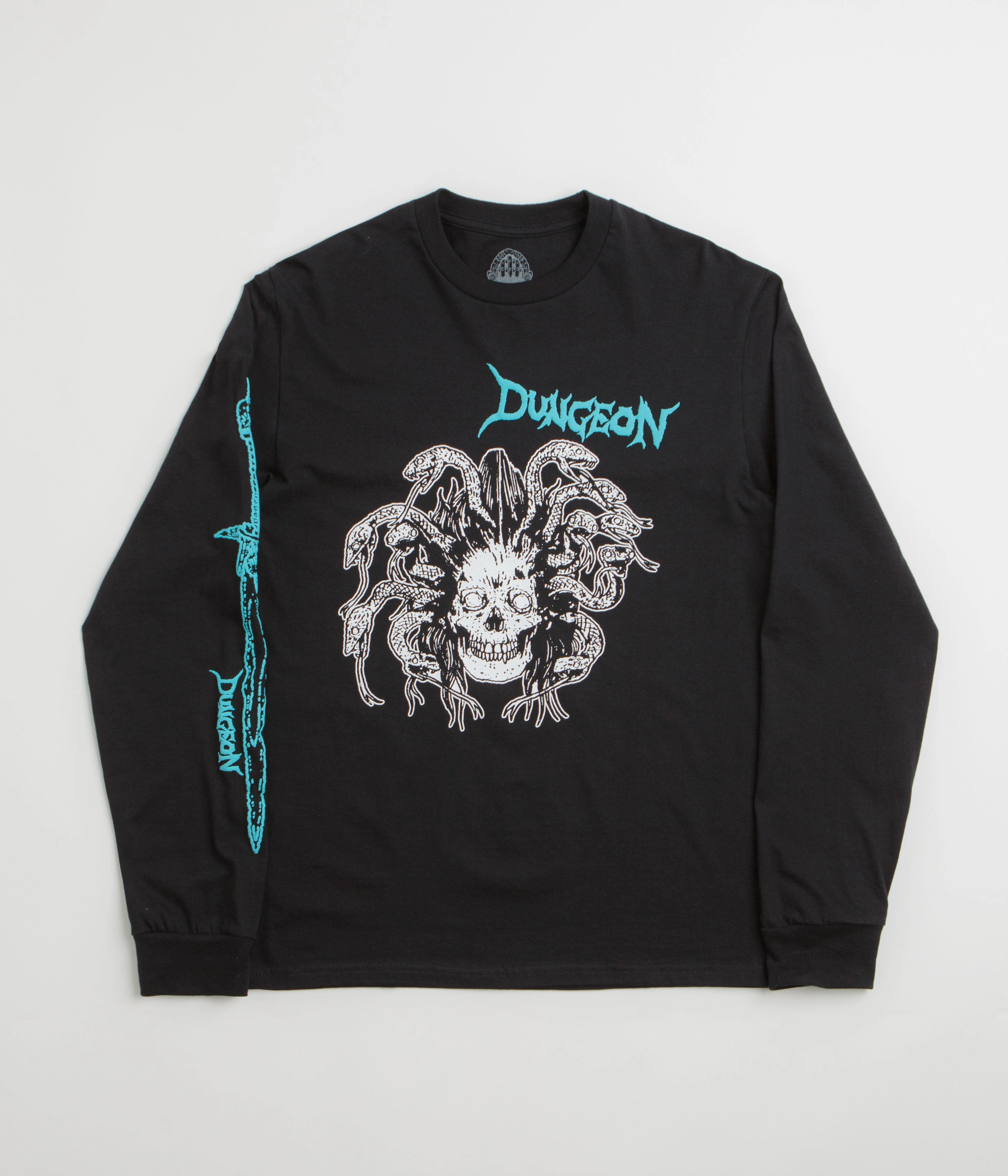 Dungeon Medusa Long Sleeve T-Shirt - Black Streetwear