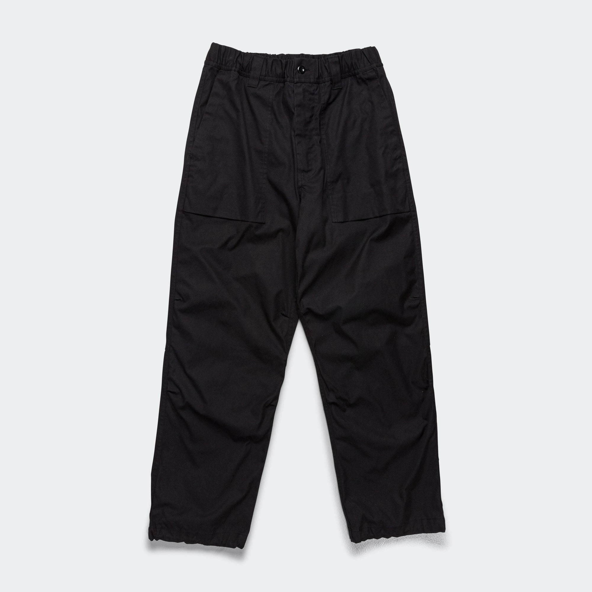 Trekking Trouser - Cotton Blend Cordura Black Stretch Fabric No Gap Waist