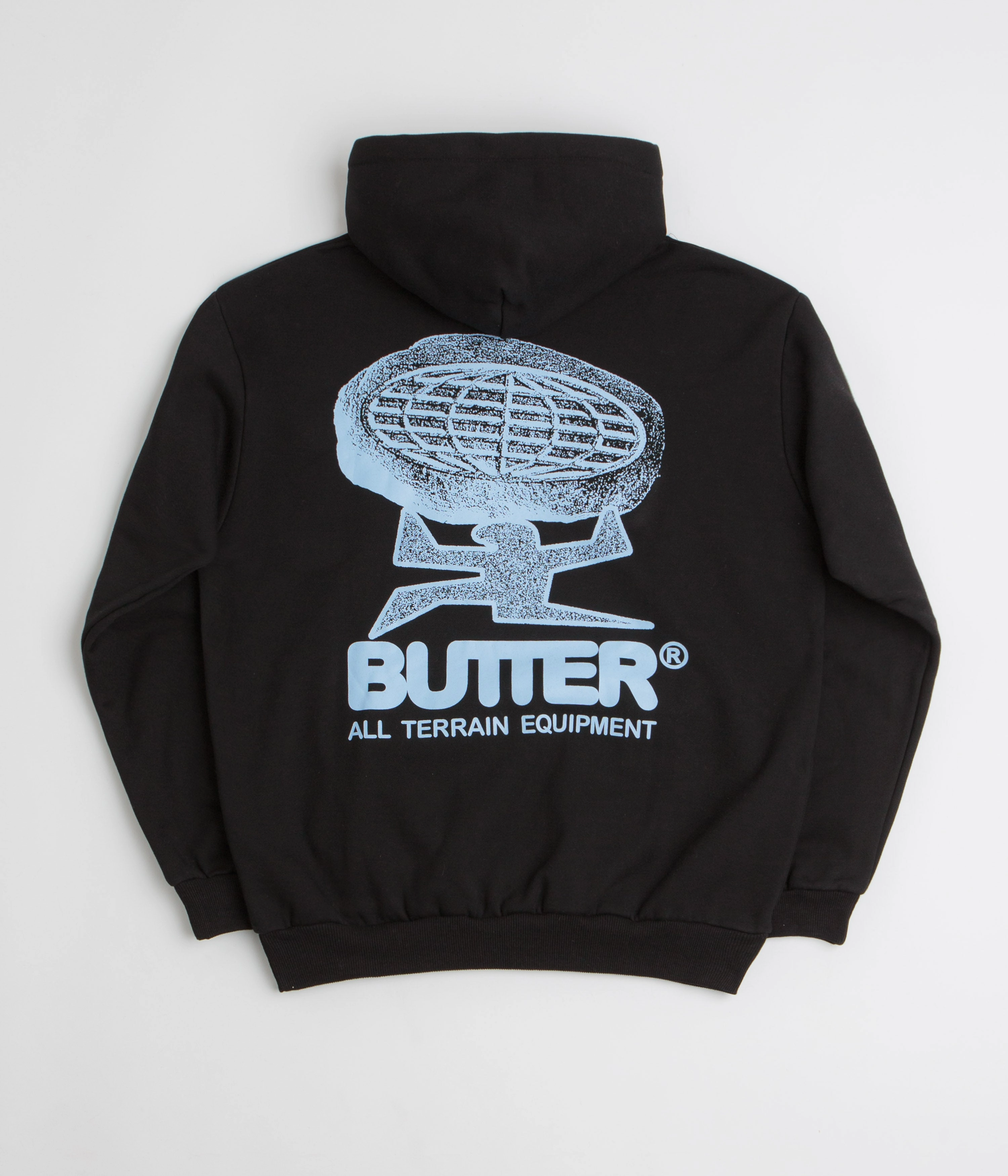 Street Vibe Lightweight insulation Butter Goods Terrain Hoodie - Black